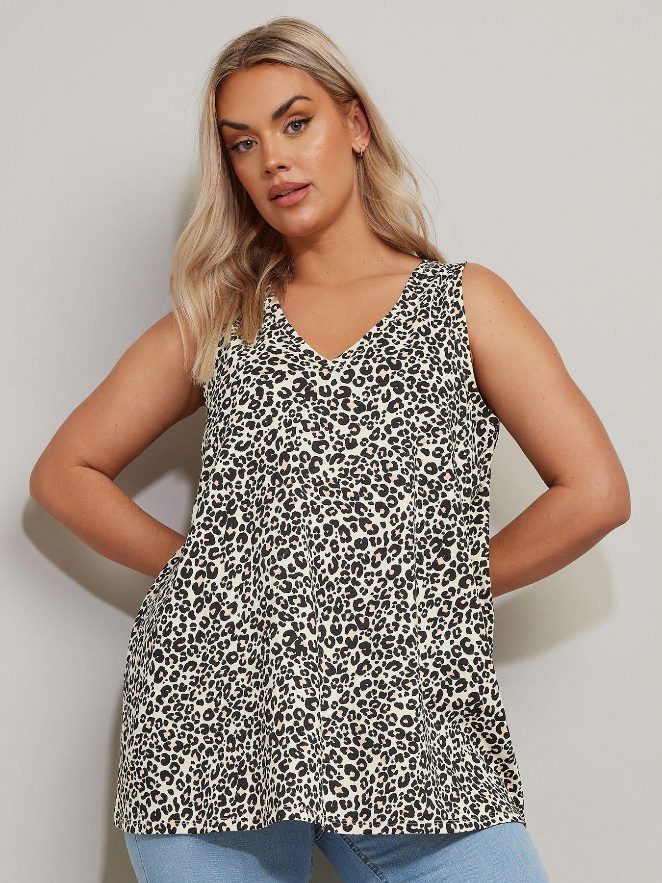  image of yours-curve-cotton-slub-v-neck-vest-natural