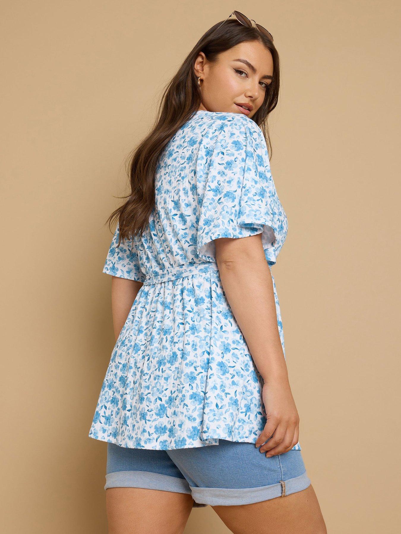  image of yours-curve-wrap-angel-sleeve-top