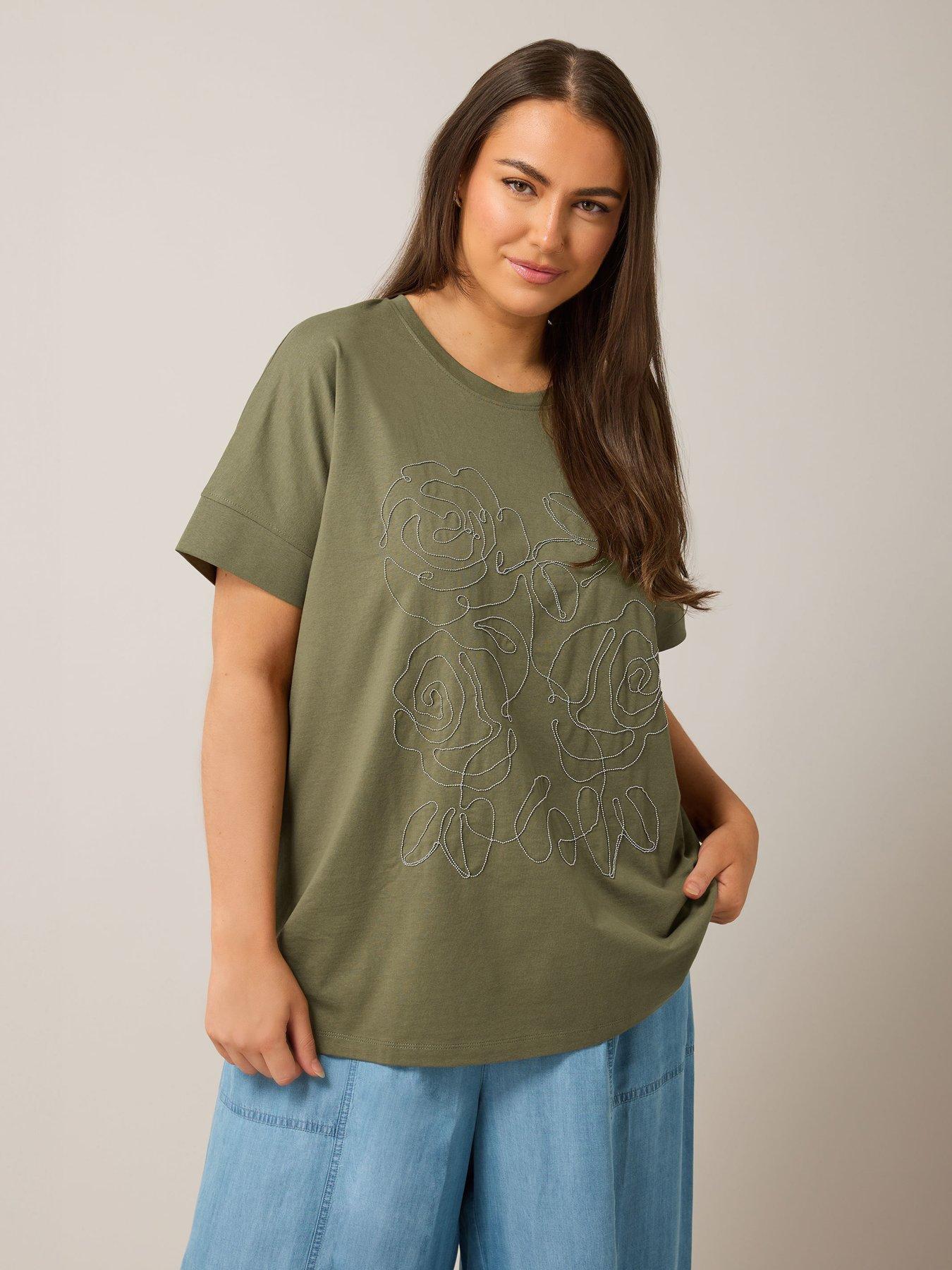 undefined Chain Detail T-Shirt - Green
