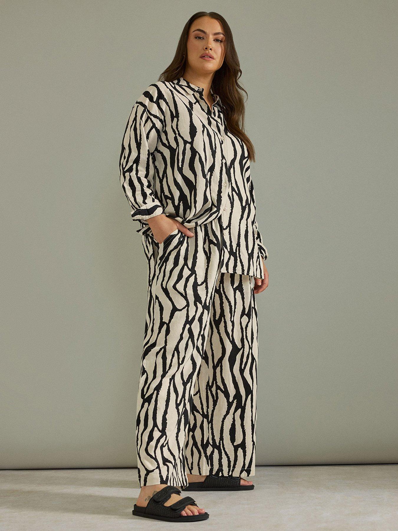 undefined Wide Leg Linen Trouser - Natural