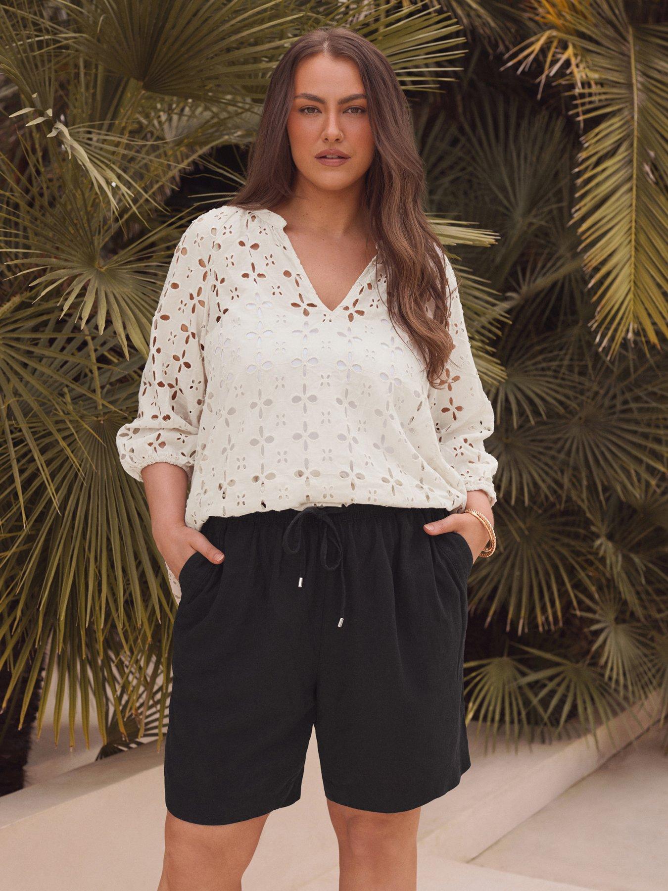 undefined Linen Short - Black