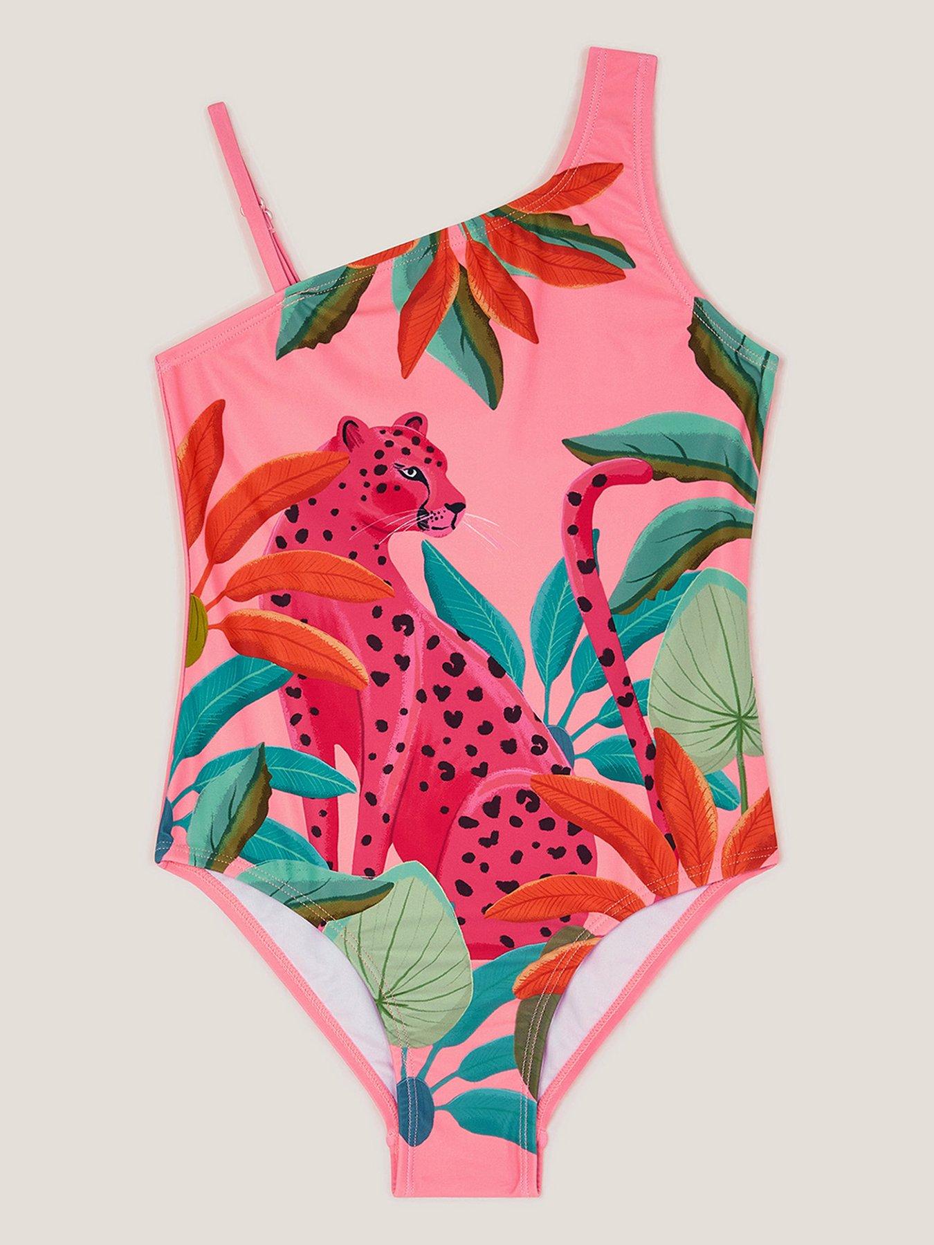 monsoon-girls-leopard-print-asymmetrical-swimsuit-pink