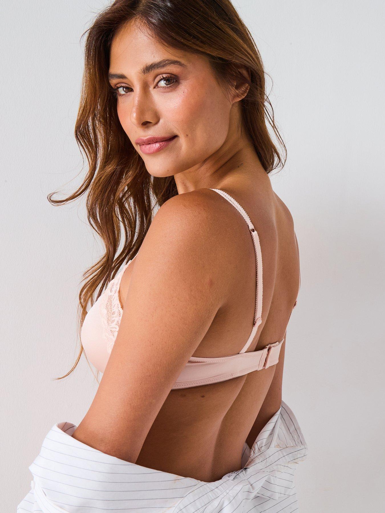  image of dorina-origins-shiny-micro-non-padded-bralette-pink