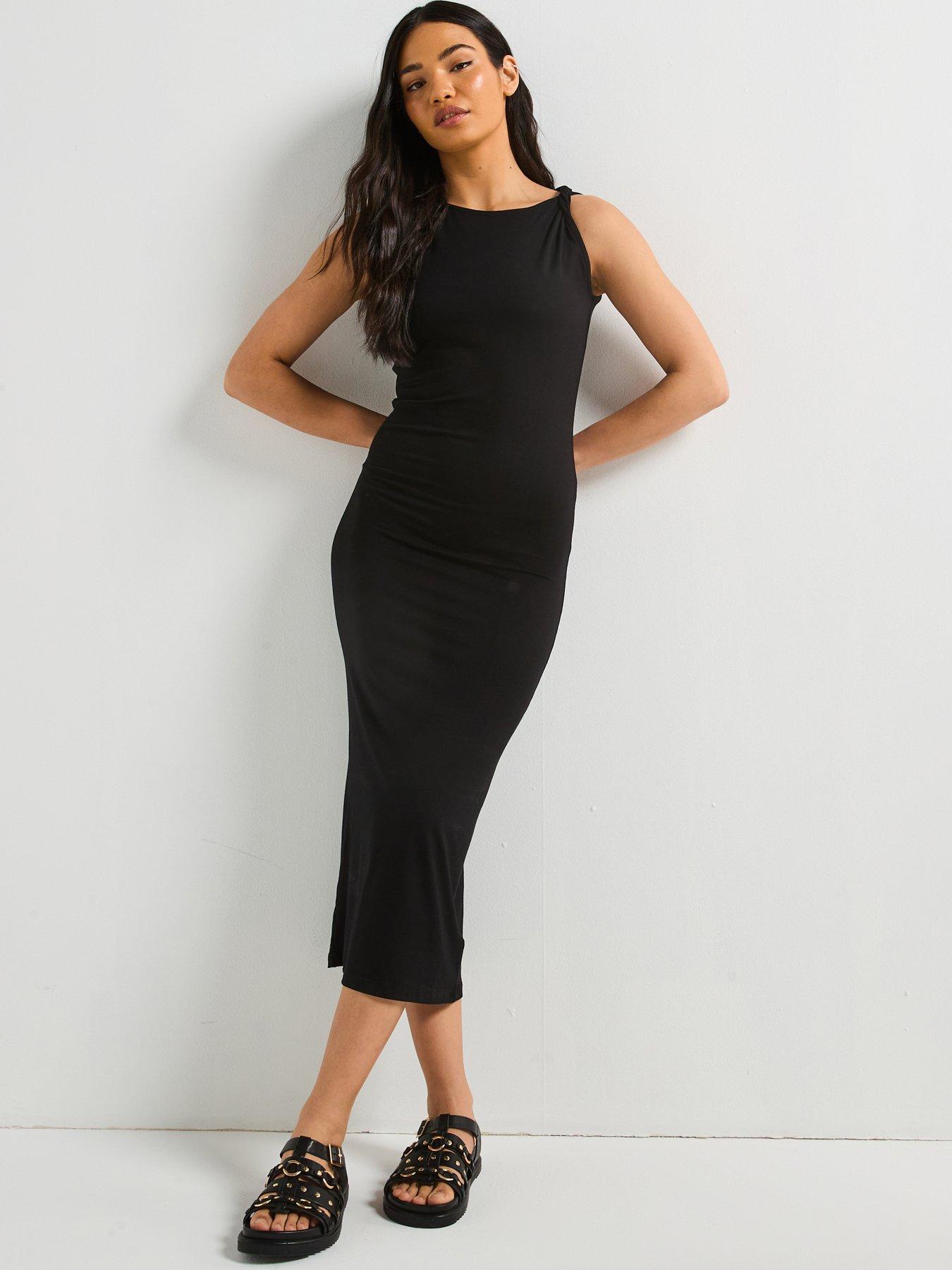 undefined Felicity Midi Dress - Black