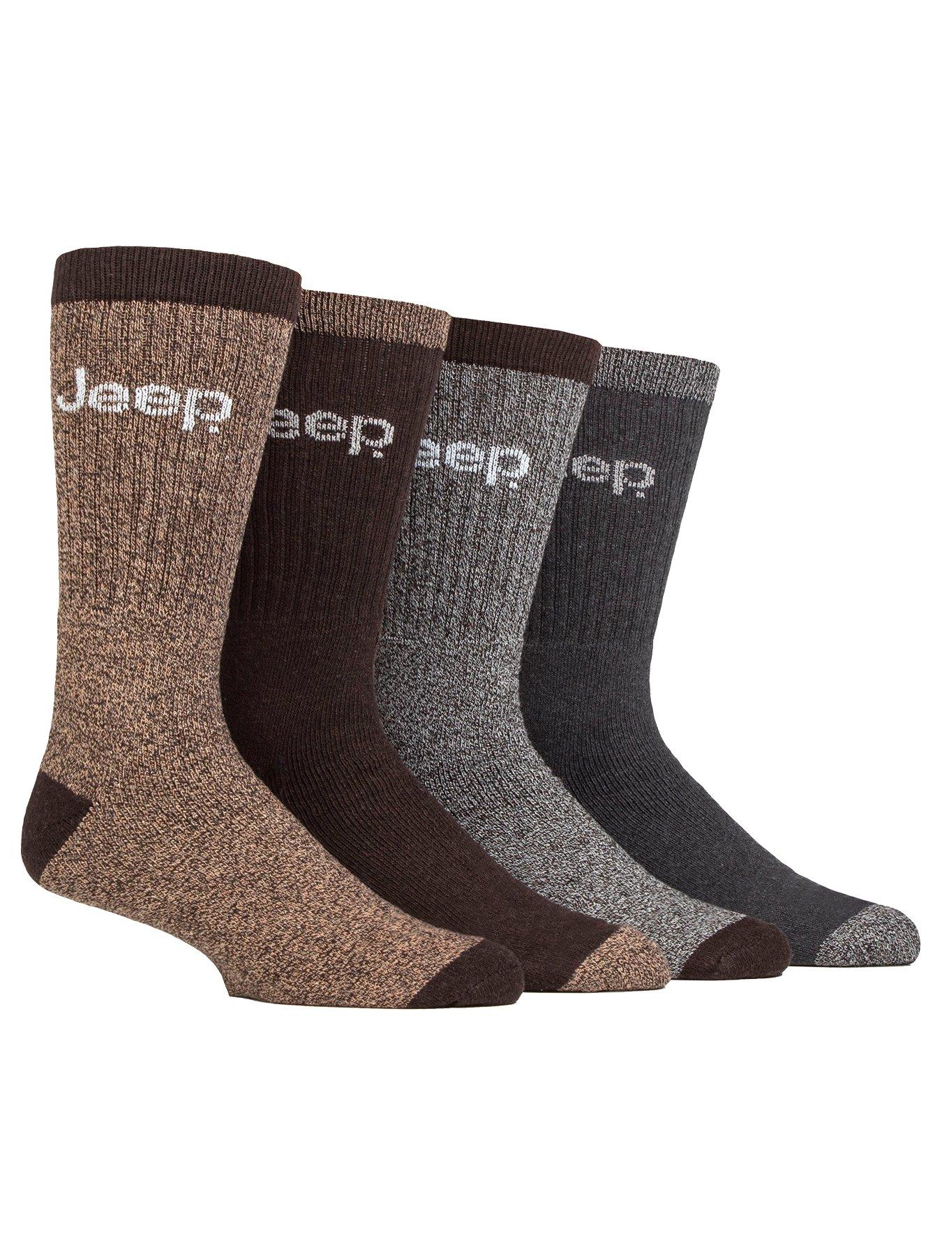 Image 1 of 1 of Jeep Marl Cotton Boot Crew Socks 4 Pack