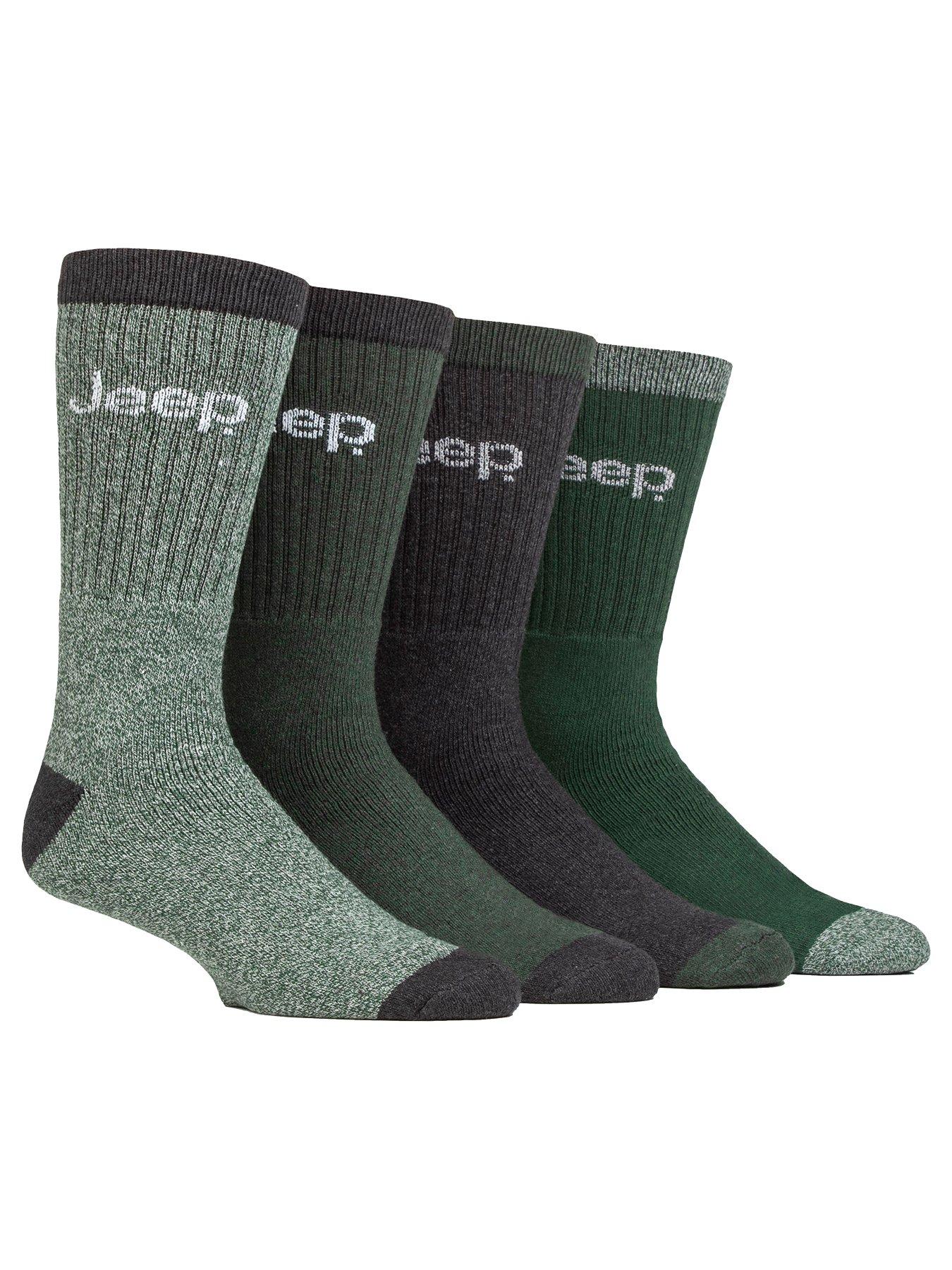 Image 1 of 1 of Jeep Marl Cotton Boot Crew Socks 4 Pack