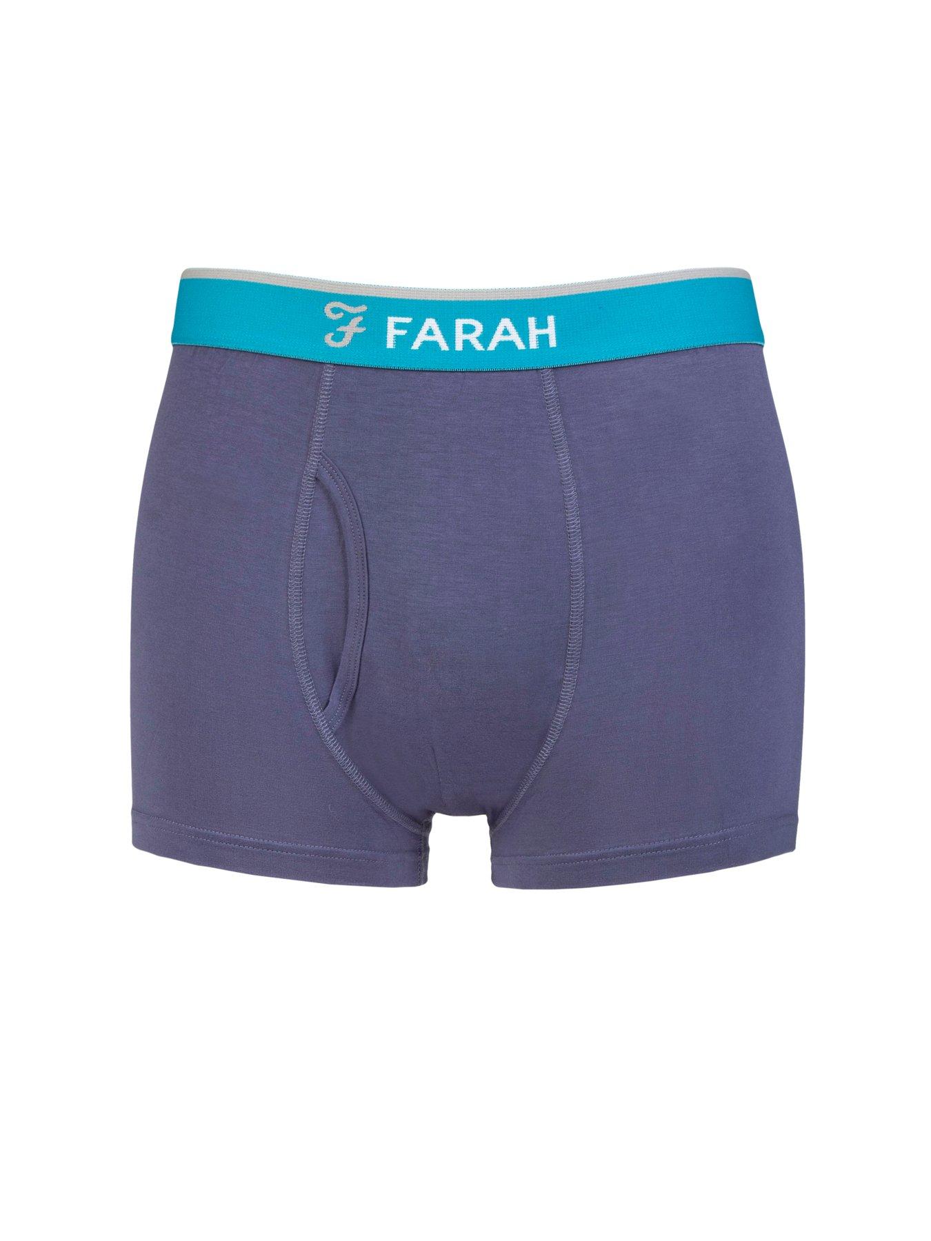 Image 3 of 3 of Farah Bamboo Classic Stripe Trunks 2 Pack - Blue