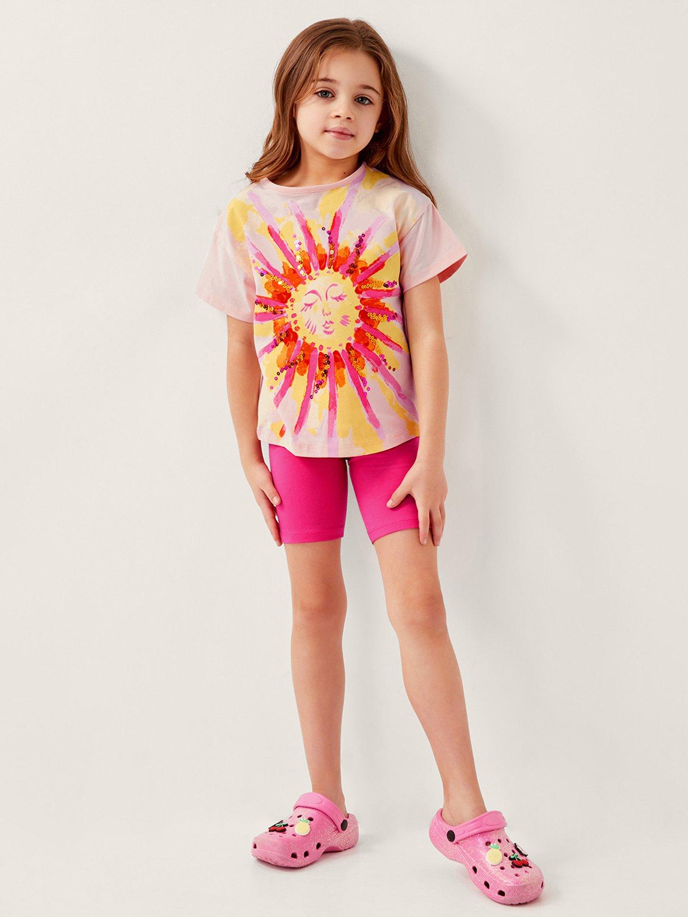monsoon-girls-sun-ray-top-cycling-shorts-pink