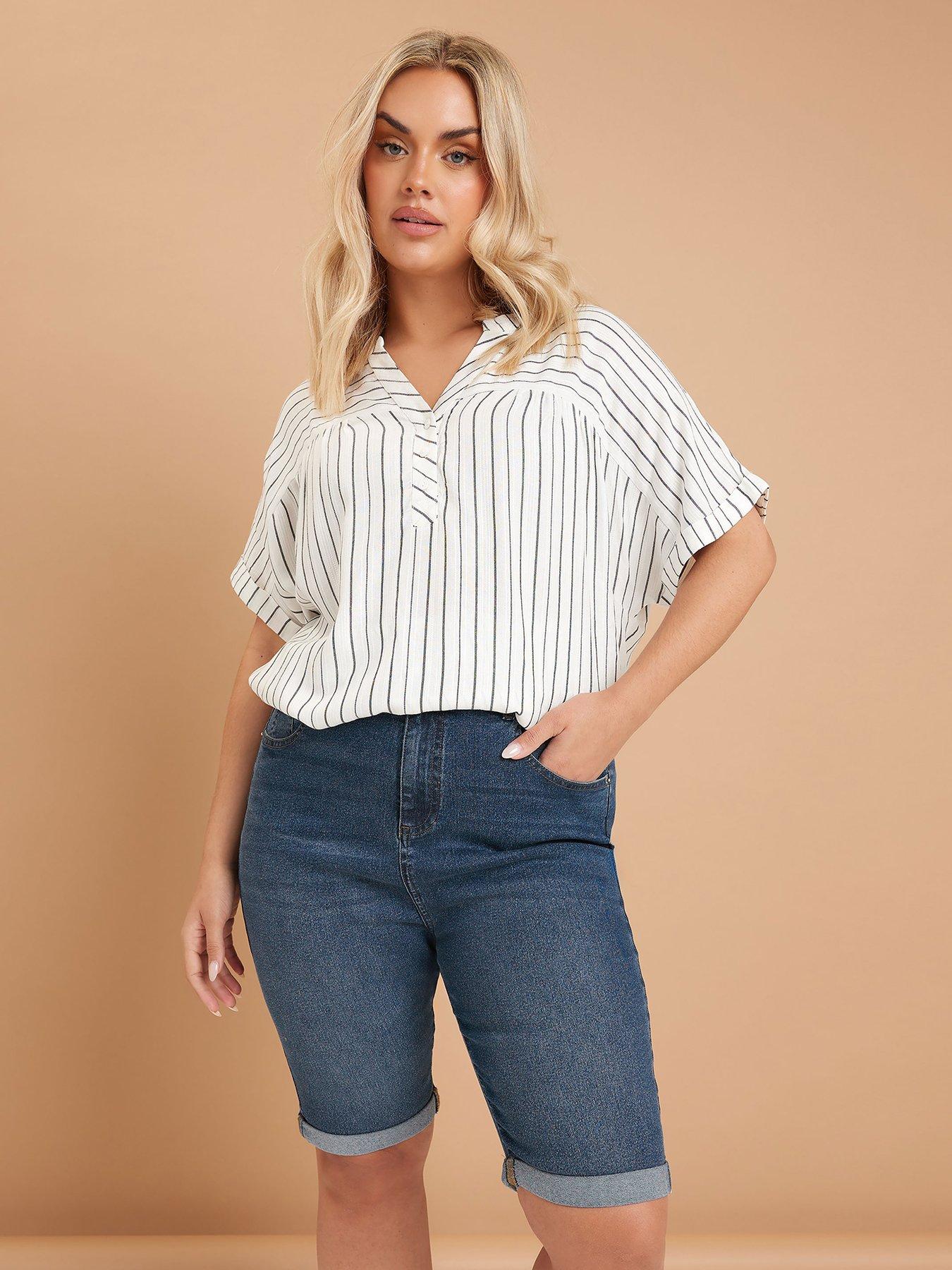 yours-curve-basic-denim-short