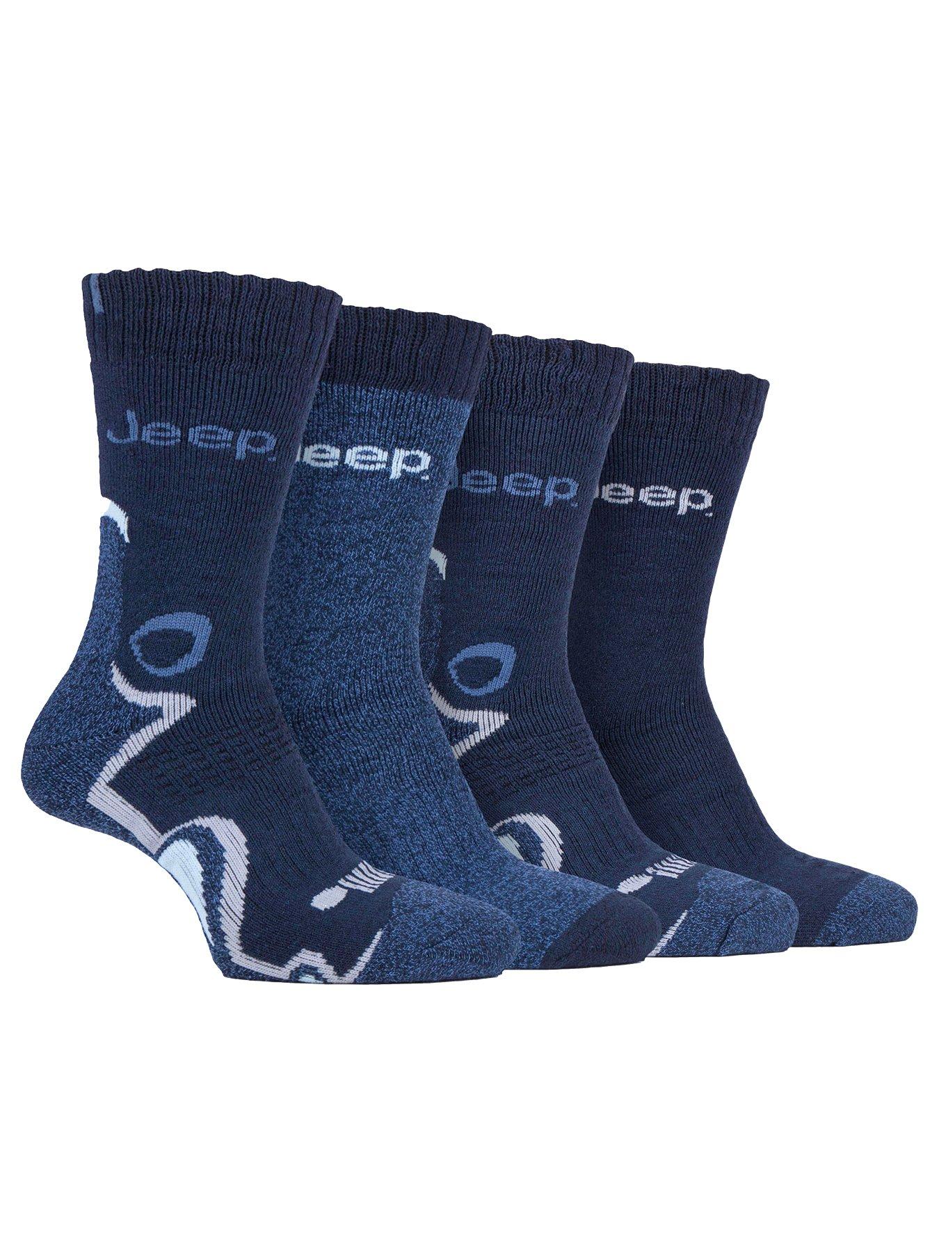 Image 1 of 2 of Jeep Technical Performace Boot Crew Socks 4 Pack - Navy