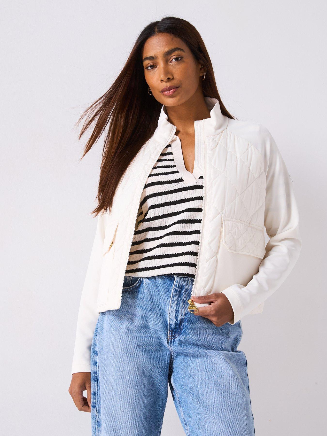 undefined Ebony Quilted Sweat - Beige