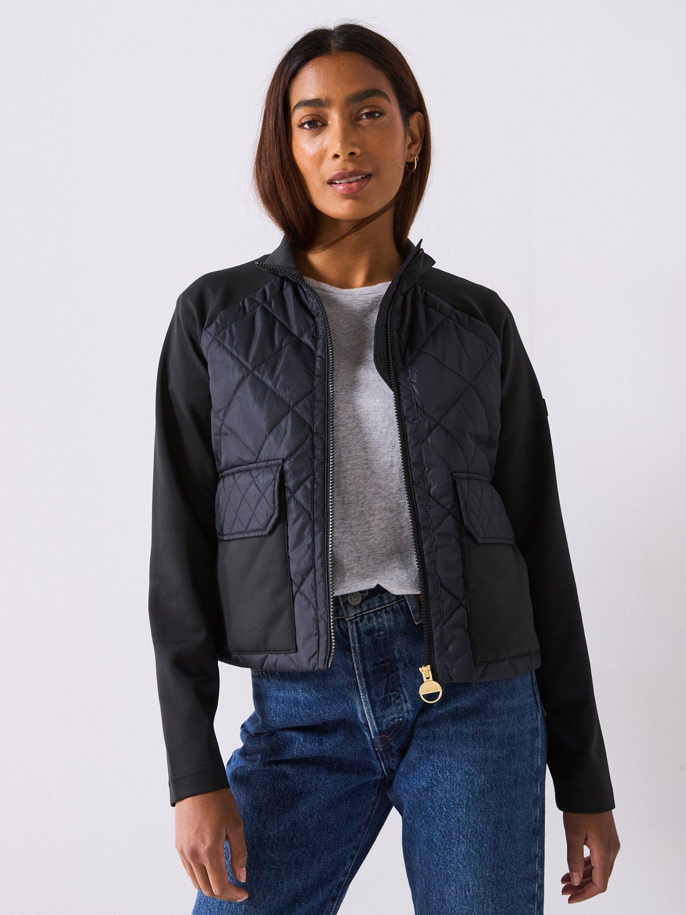 undefined Ebony Quilted Sweat - Black