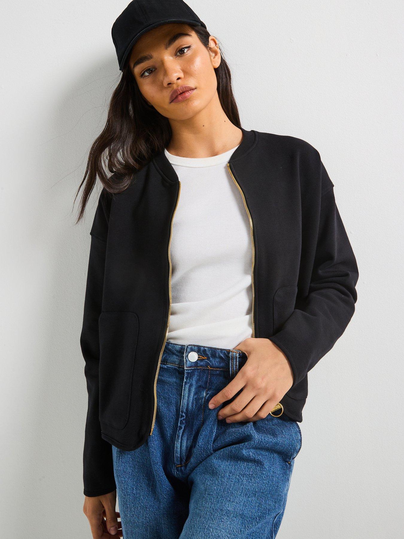 undefined Clara Sweat Bomber - Black