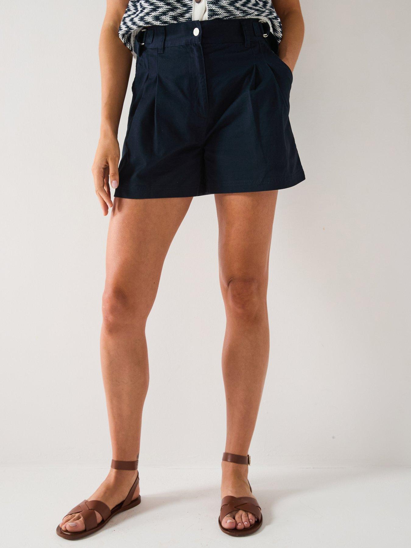 Image 1 of 6 of Barbour Cecile Shorts - Navy