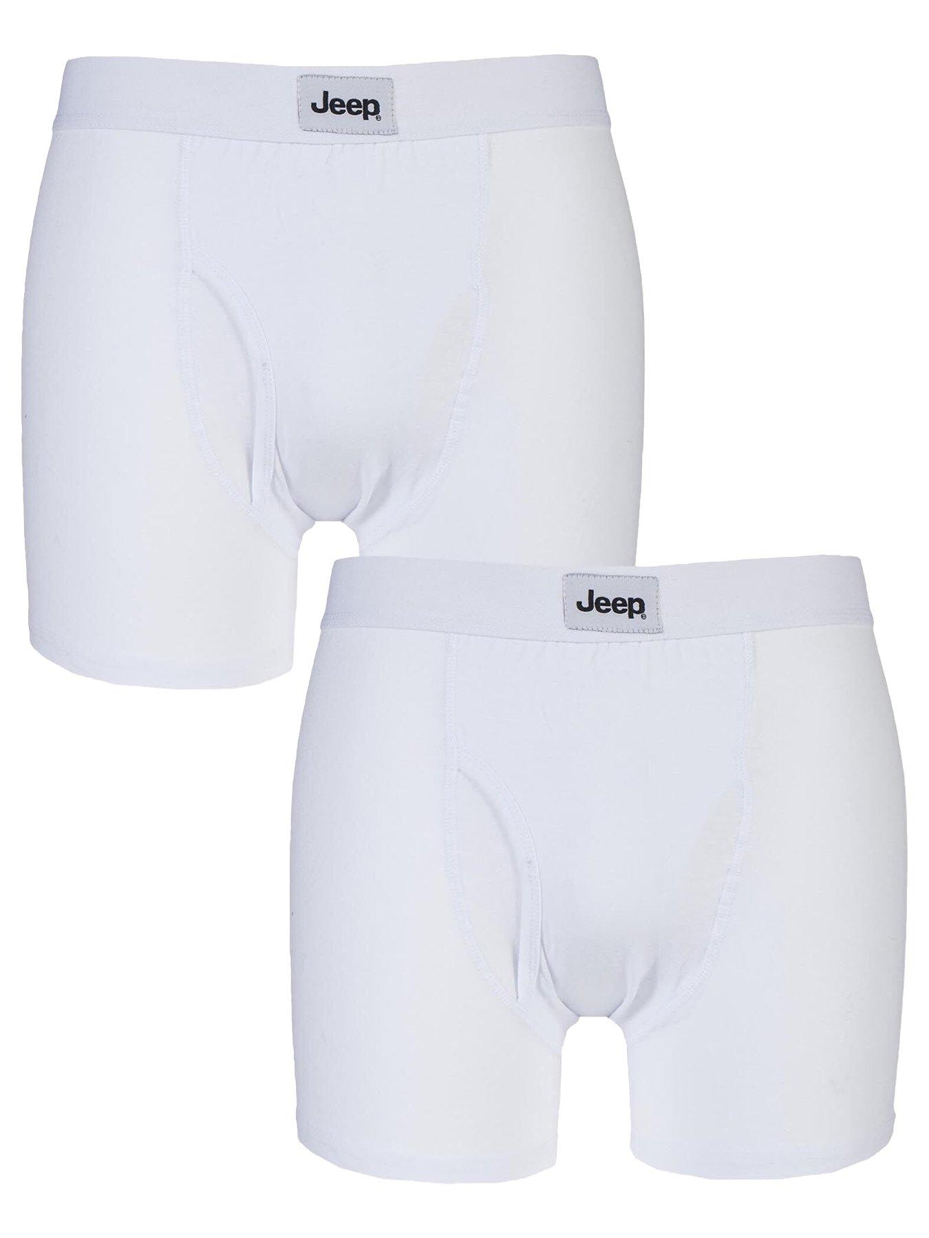 Image 1 of 3 of Jeep Plain Keyhole Trunks 2 Pack - White