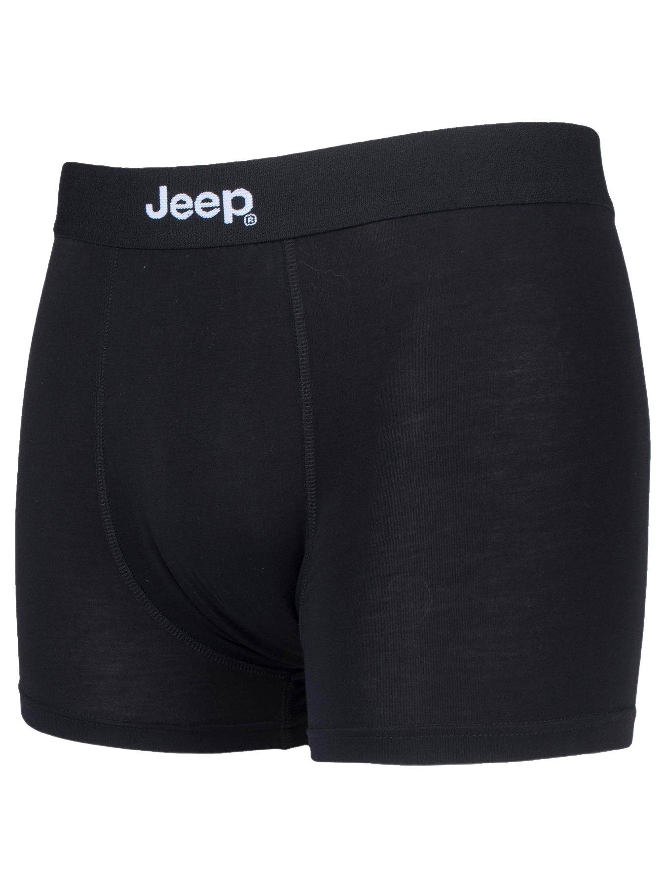  image of sockshop-jeep-plain-bamboo-trunks-2-pack-black