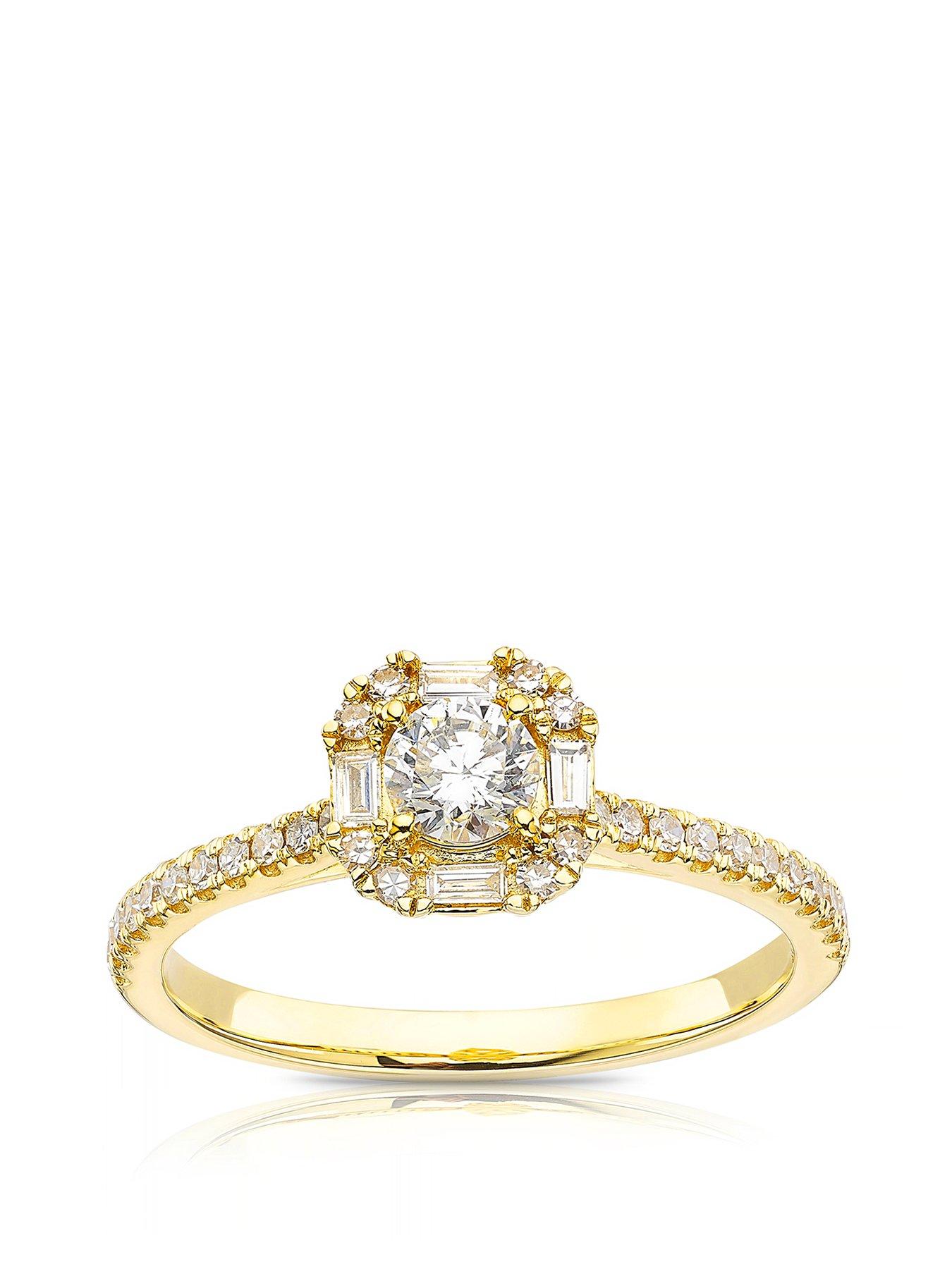 ernest-jones-18ct-yellow-gold-engagement-ring-050ct-diamond-cushion-shape-halo-ring