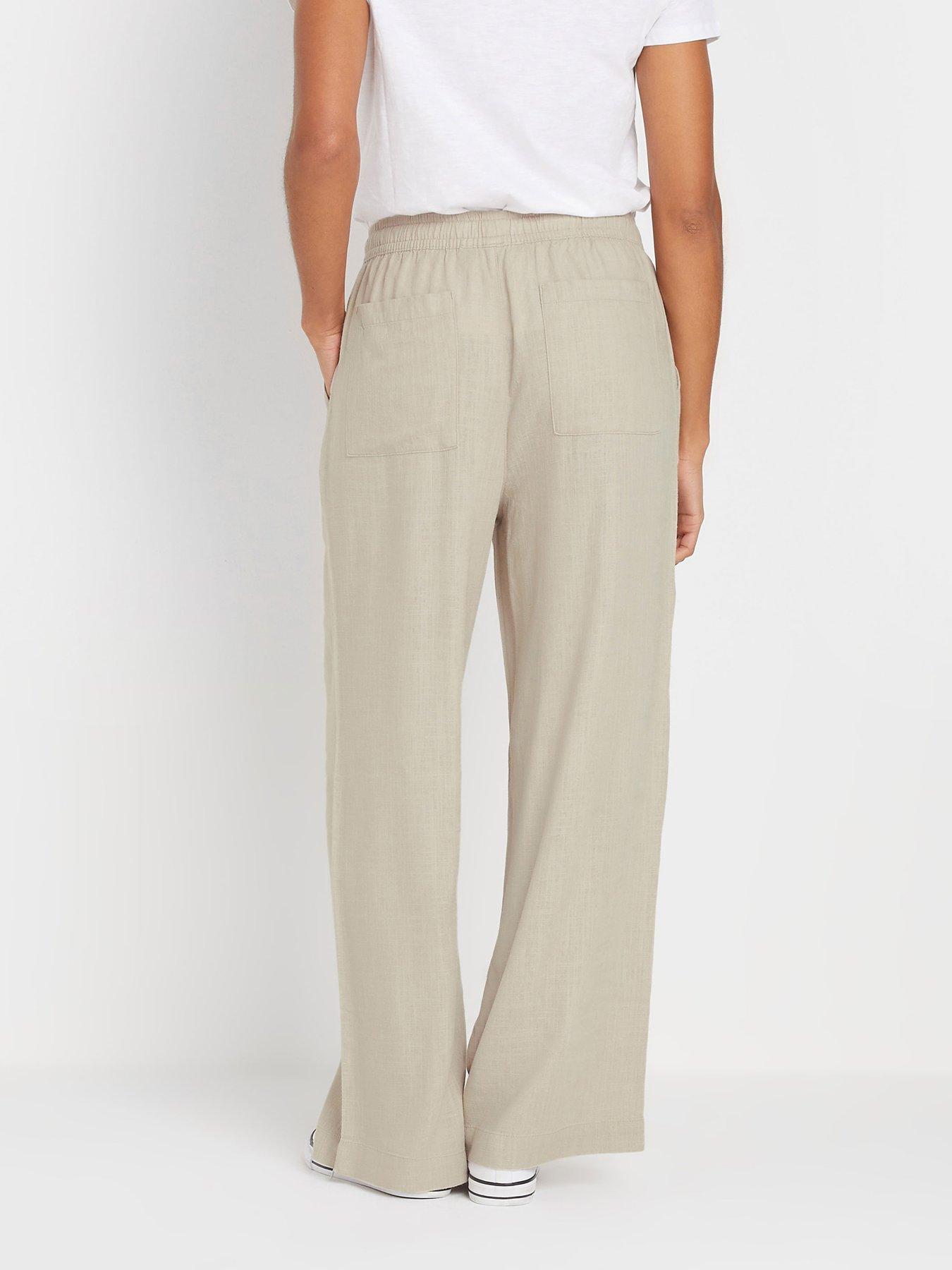 stillFront image of mco-petite-petite-wide-leg-linen-trousers