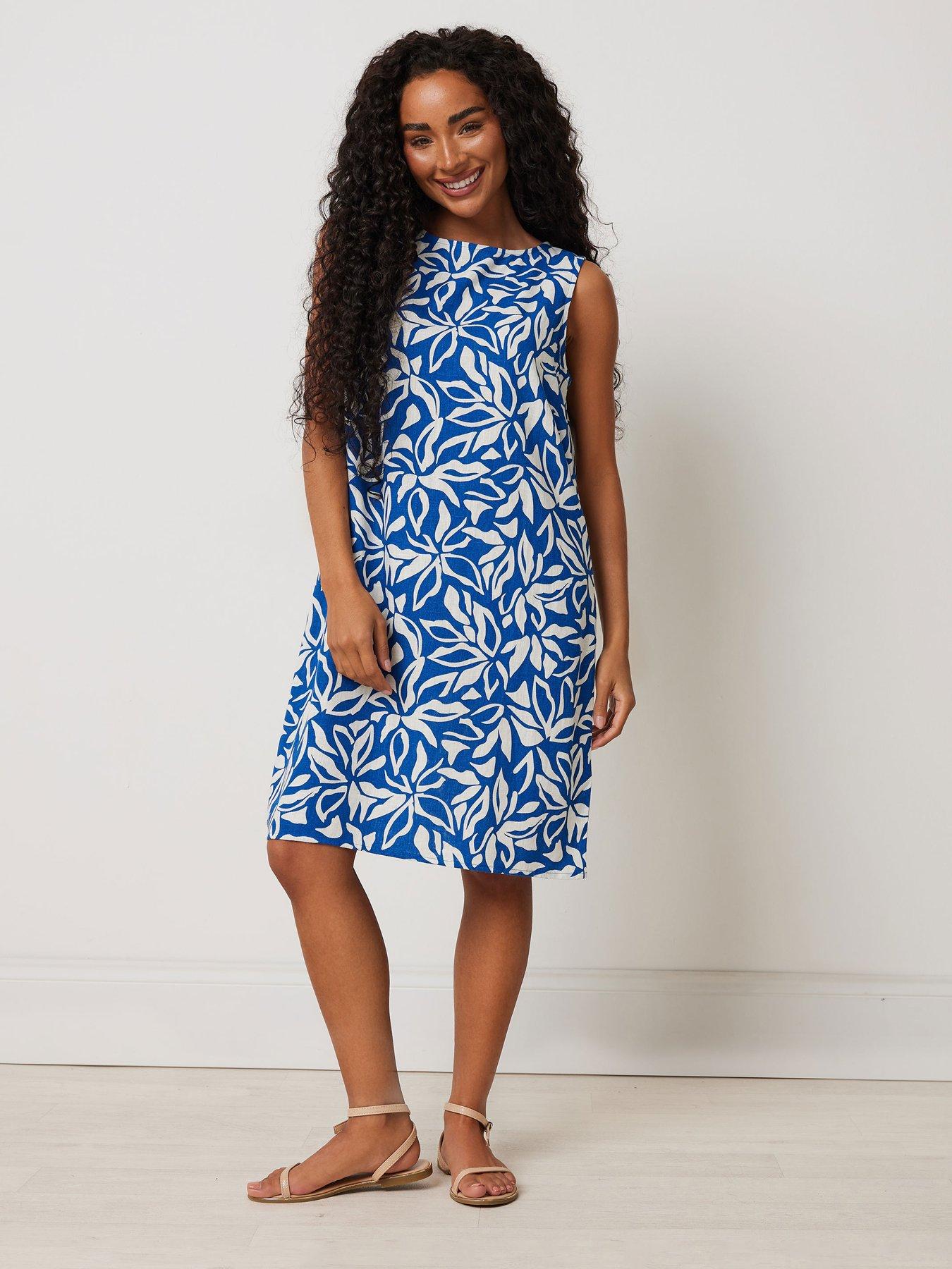 undefined Petite Abstract Print Shift Dress