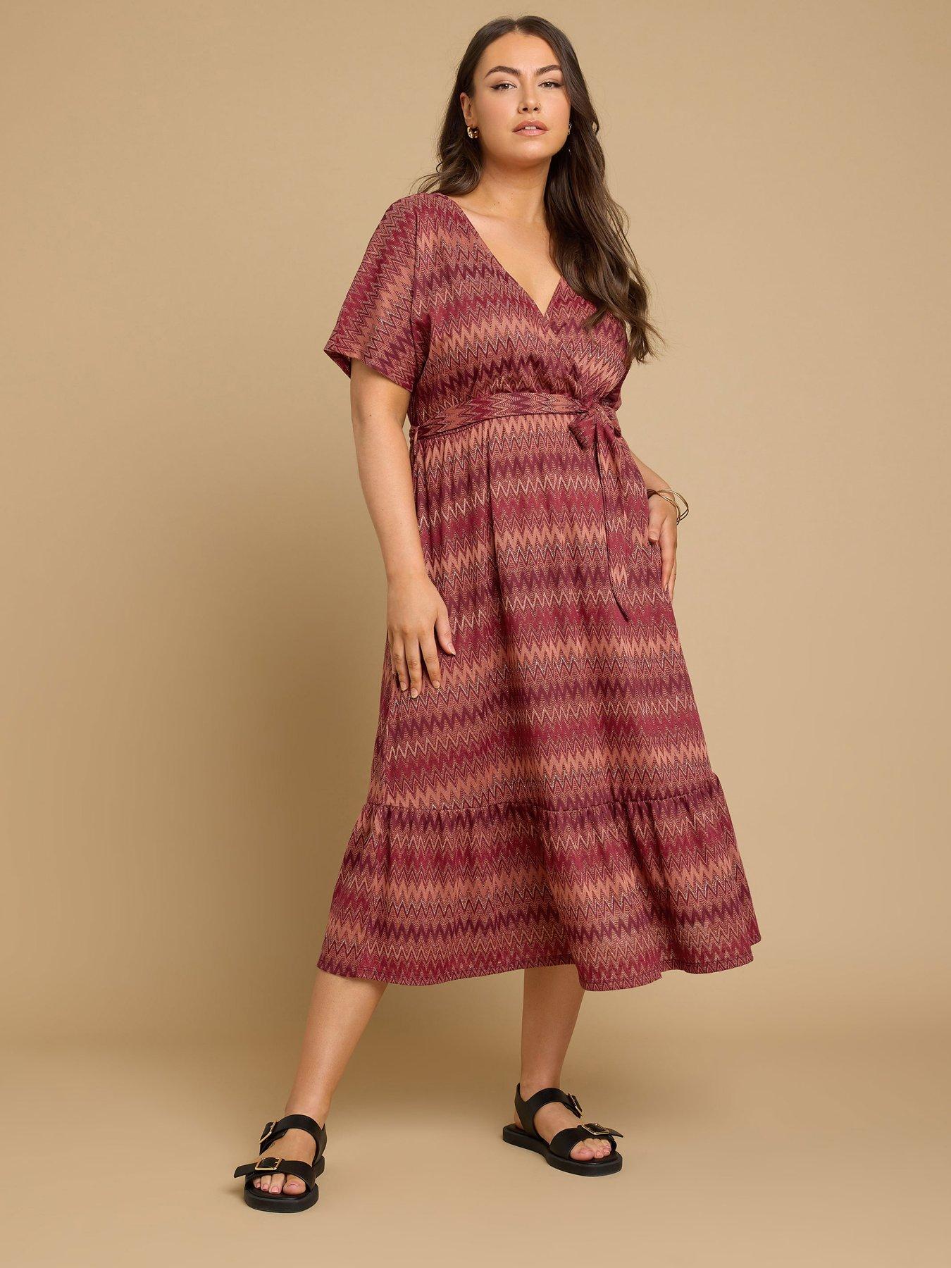 undefined Curve Wrap Front Beach Dress
