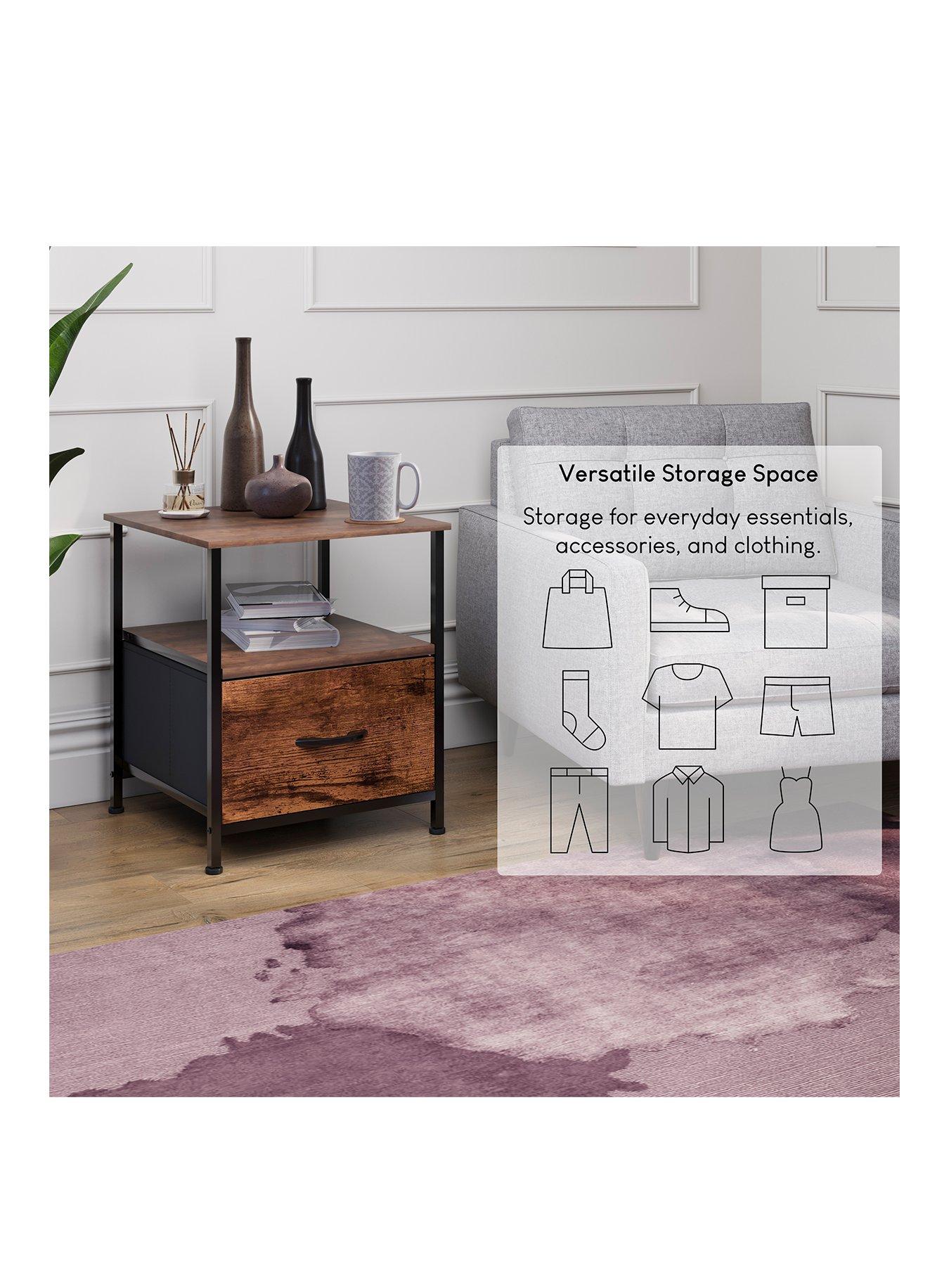  image of vida-designs-chorley-1-drawer-fabric-chest