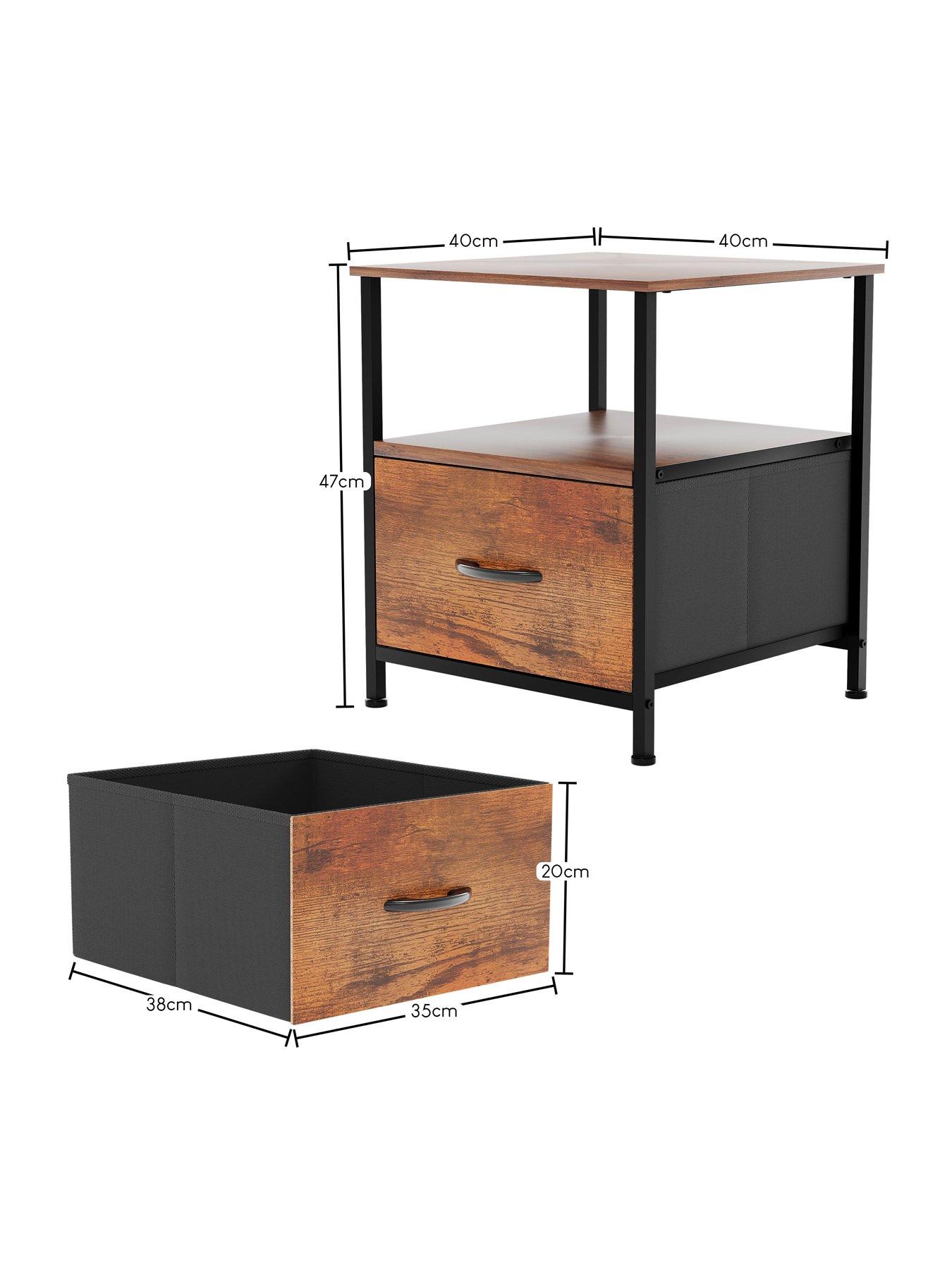  image of vida-designs-chorley-1-drawer-fabric-chest