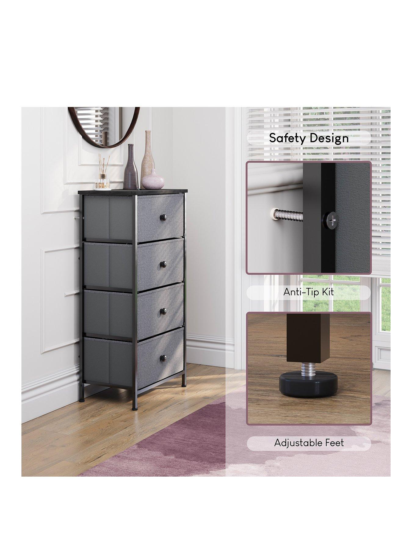 Image 3 of 6 of Vida Designs Chorley 4 Drawer Fabric Chest