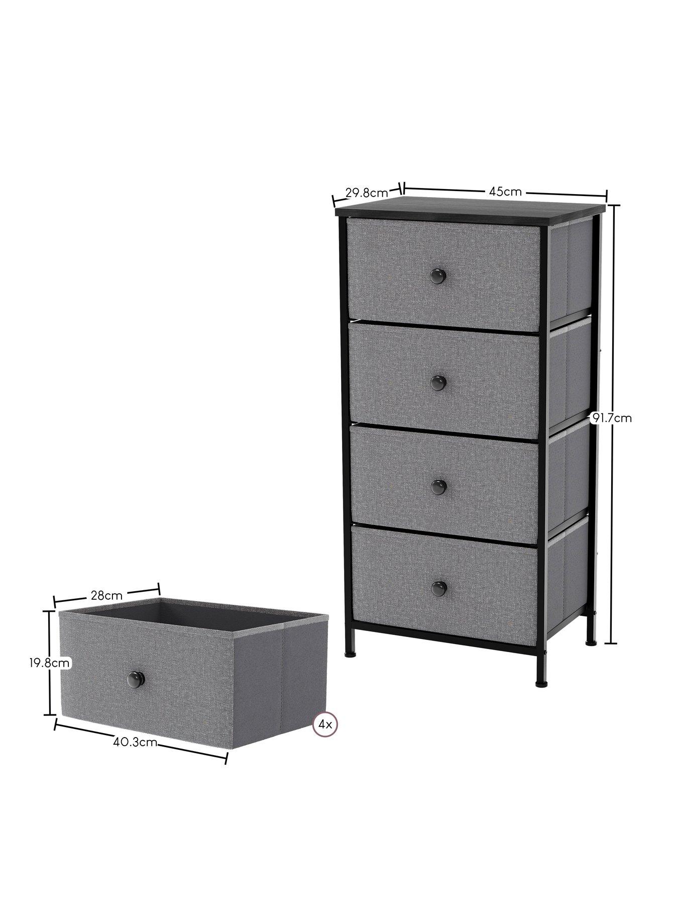 Image 6 of 6 of Vida Designs Chorley 4 Drawer Fabric Chest