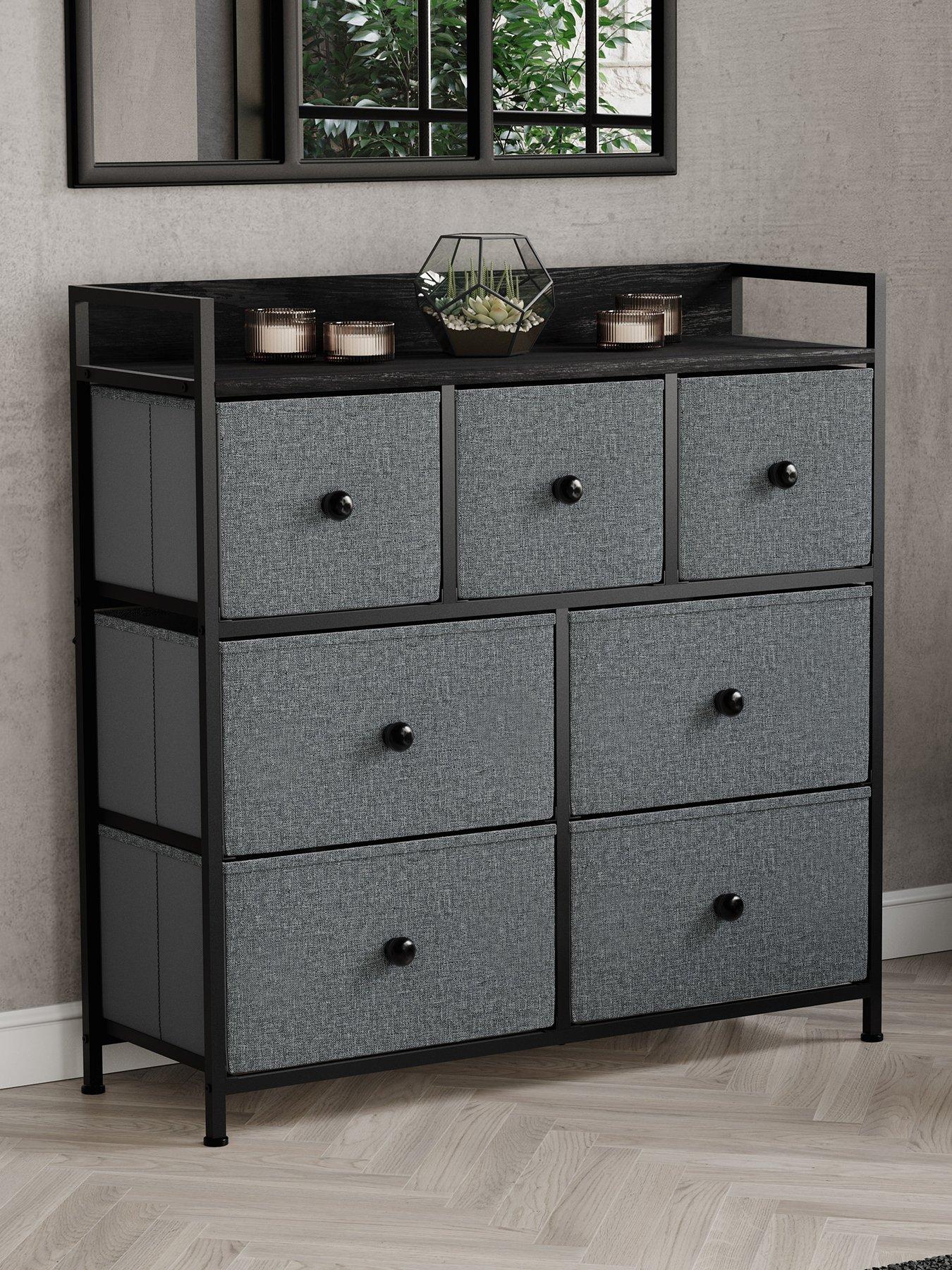 Image 1 of 7 of Vida Designs Chorley 7 Drawer Fabric Chest