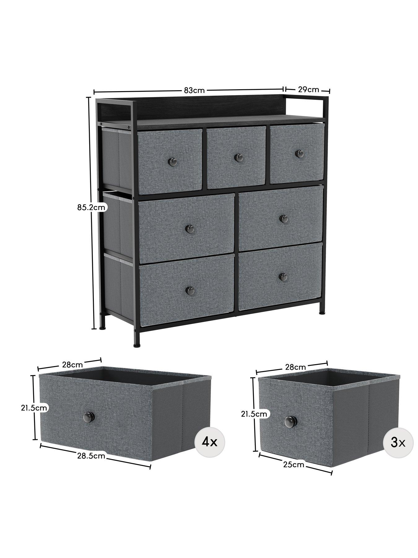 Image 7 of 7 of Vida Designs Chorley 7 Drawer Fabric Chest