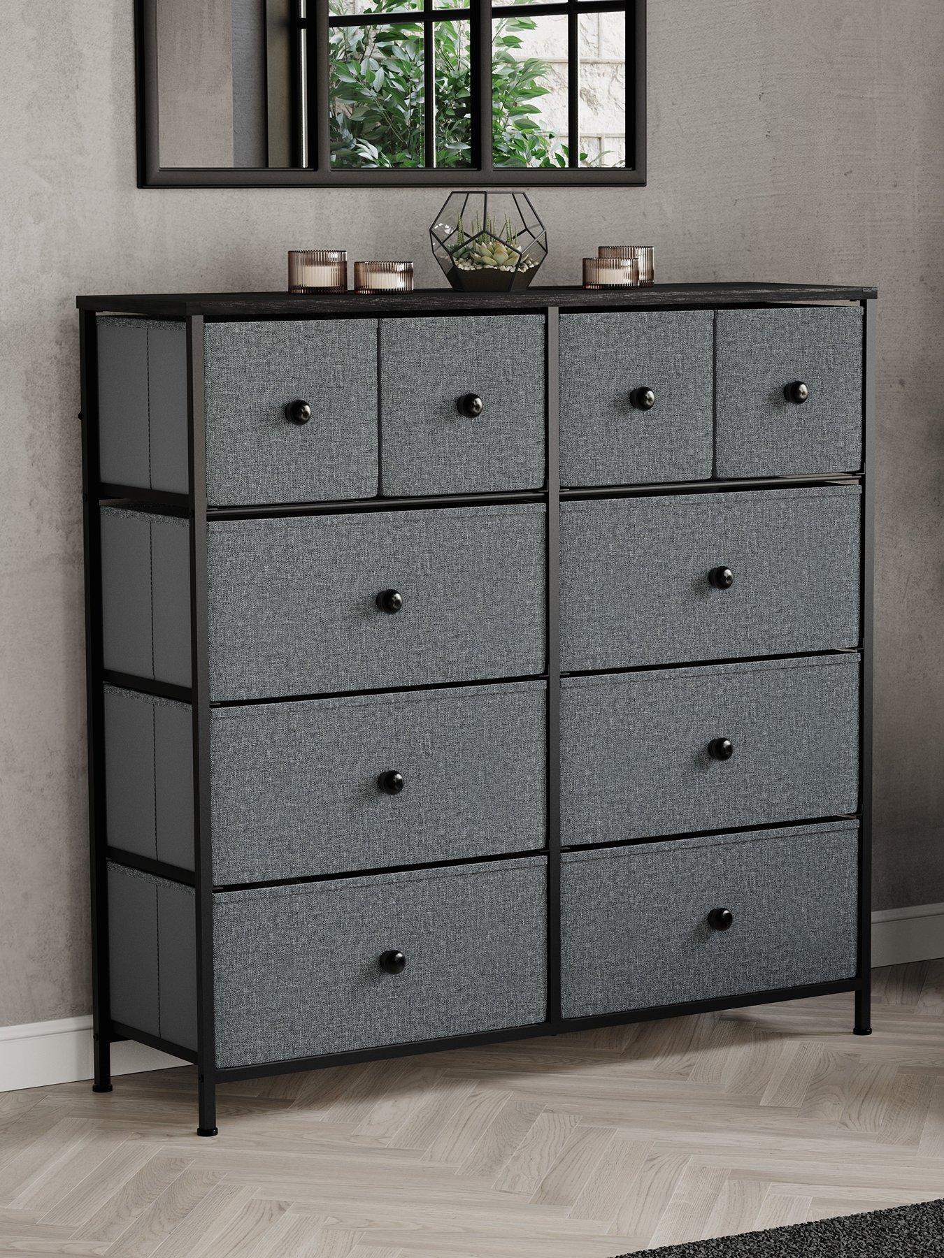 Image 1 of 7 of Vida Designs Chorley 10 Drawer Fabric Chest