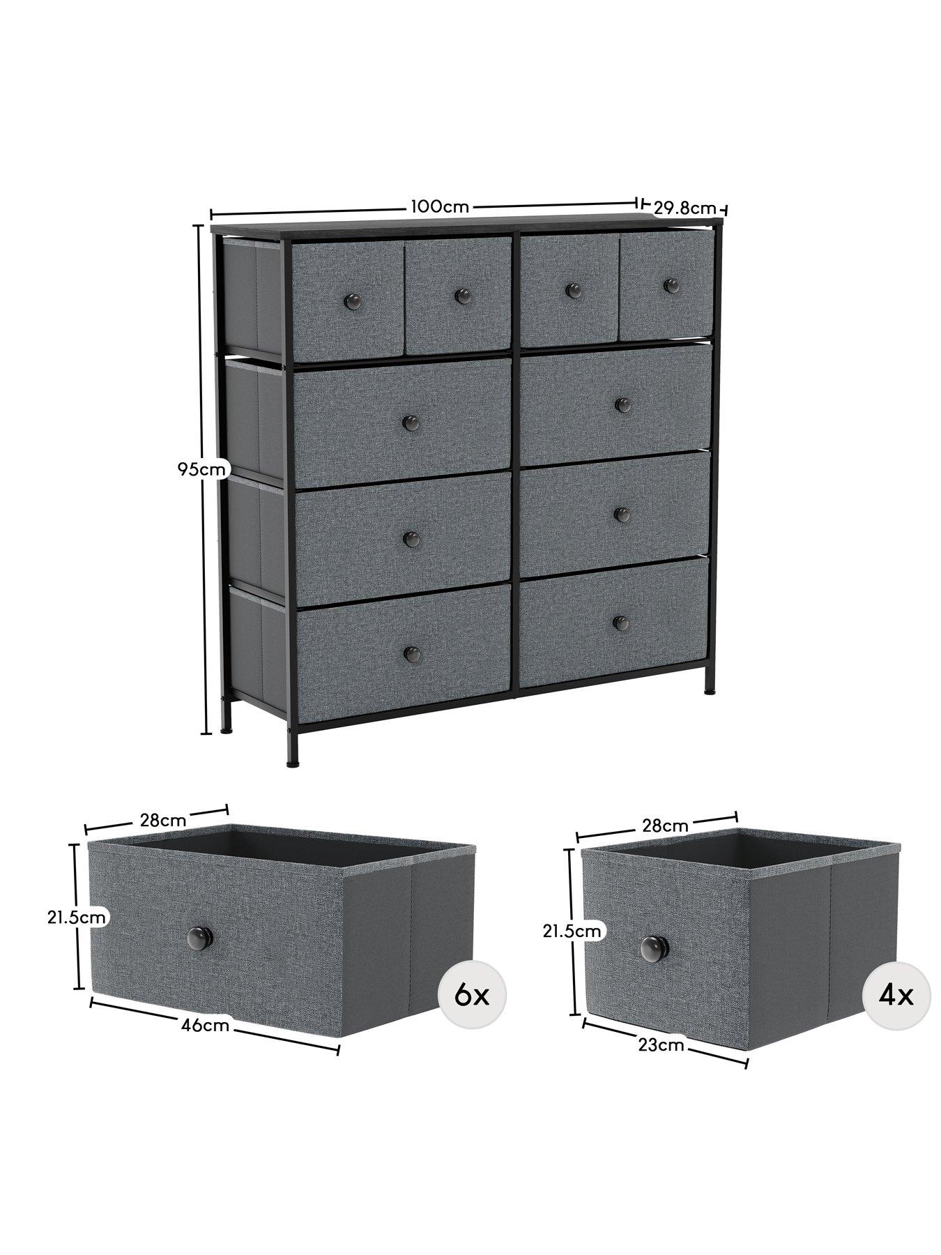 Image 7 of 7 of Vida Designs Chorley 10 Drawer Fabric Chest