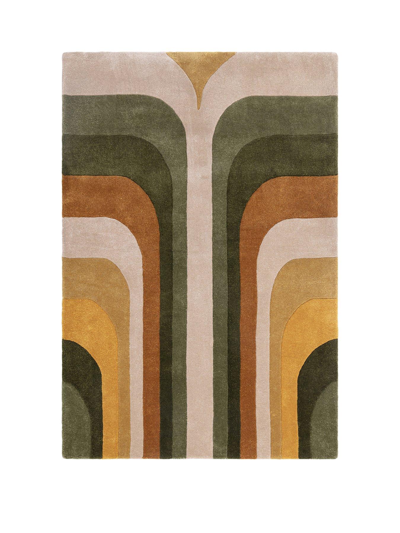 Image 2 of 6 of Asiatic Romy Retro Green Rug