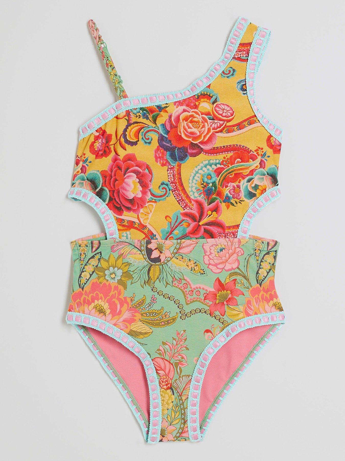 river-island-girls-floral-del-maar-cut-out-swimsuit-yellow