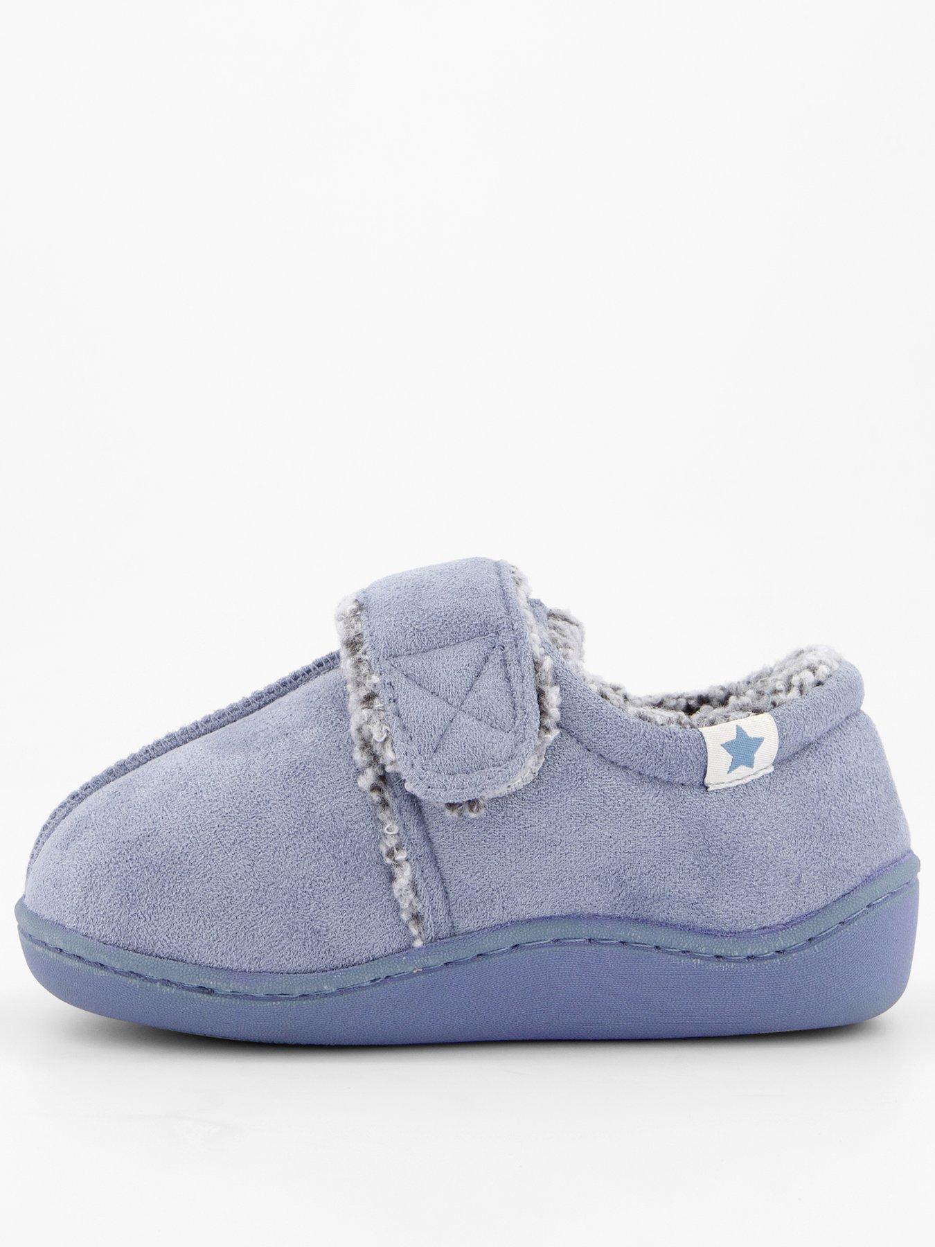 The Very Collection Younger Boys Touch Strap Slipper - Blue