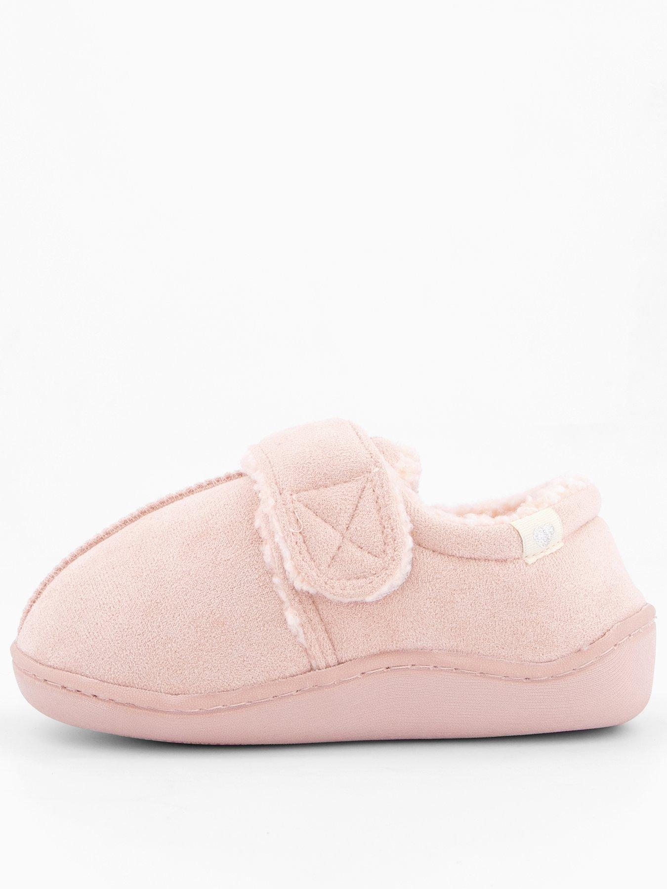 the-very-collection-younger-girls-touch-strap-slipper-pink