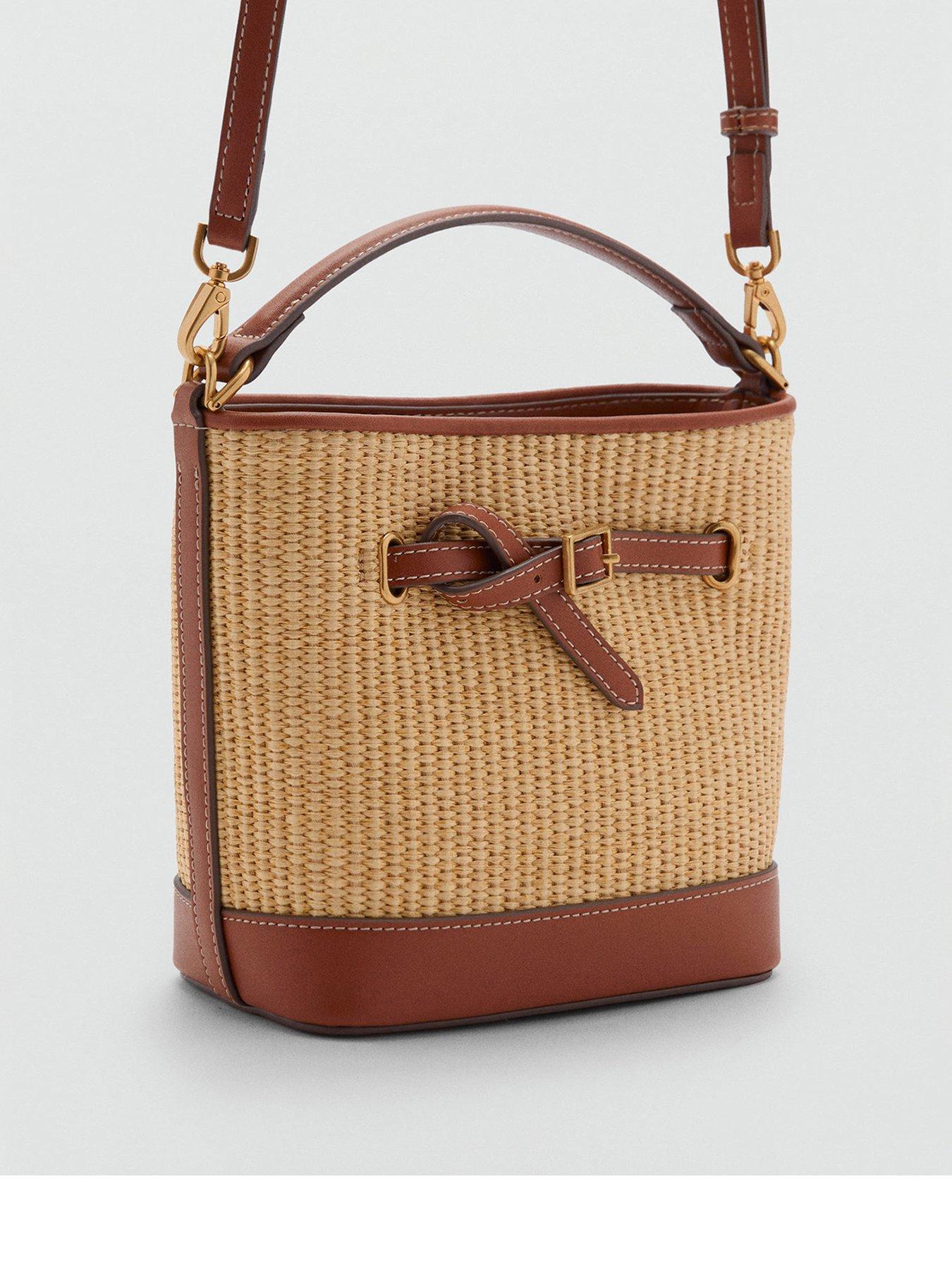 back image of mango-bucket-bag-mateo-brown
