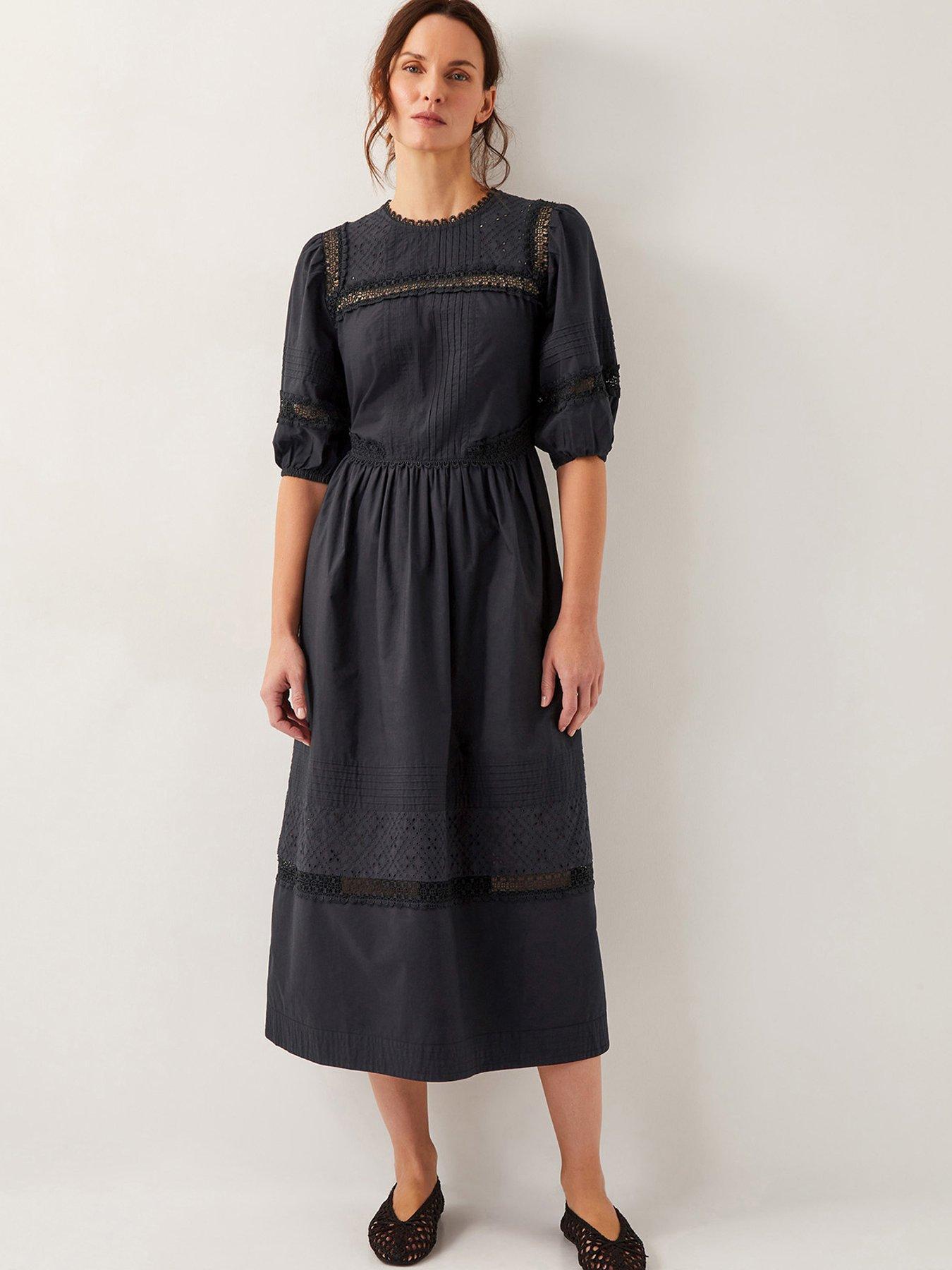 undefined Odilia Lace Dress - Black