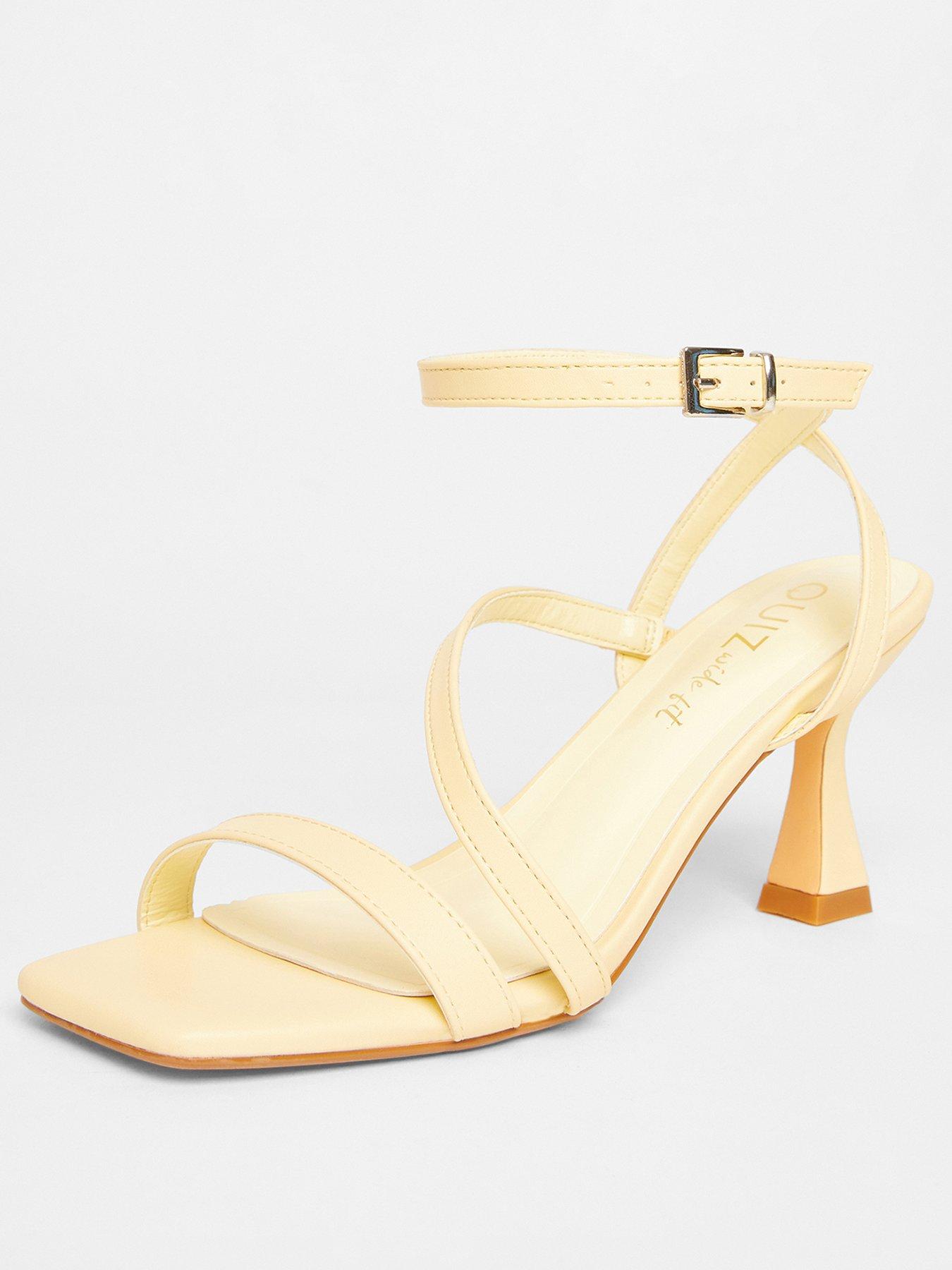  image of quiz-wide-fit-yellow-asymmetric-heels