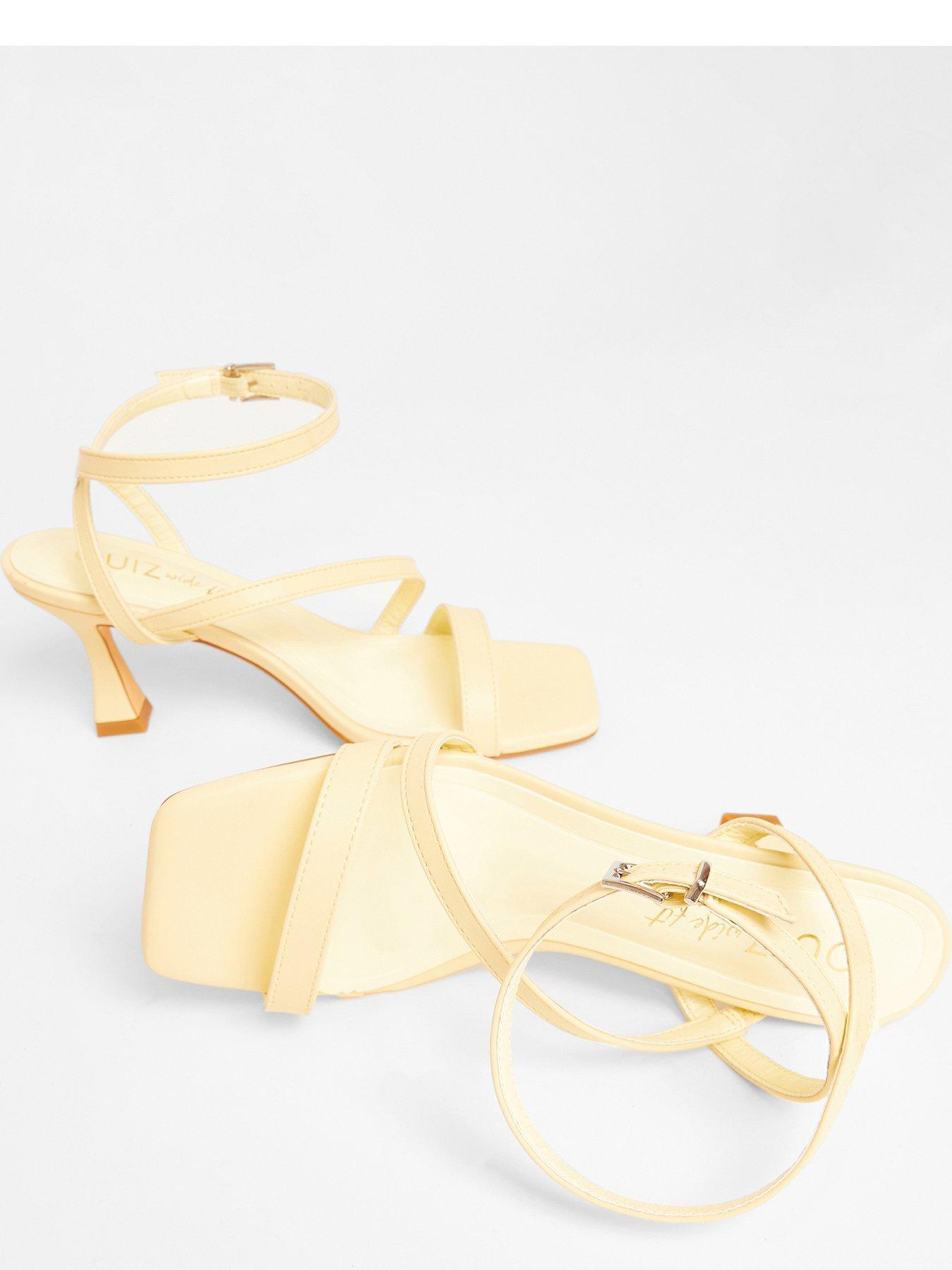  image of quiz-wide-fit-yellow-asymmetric-heels