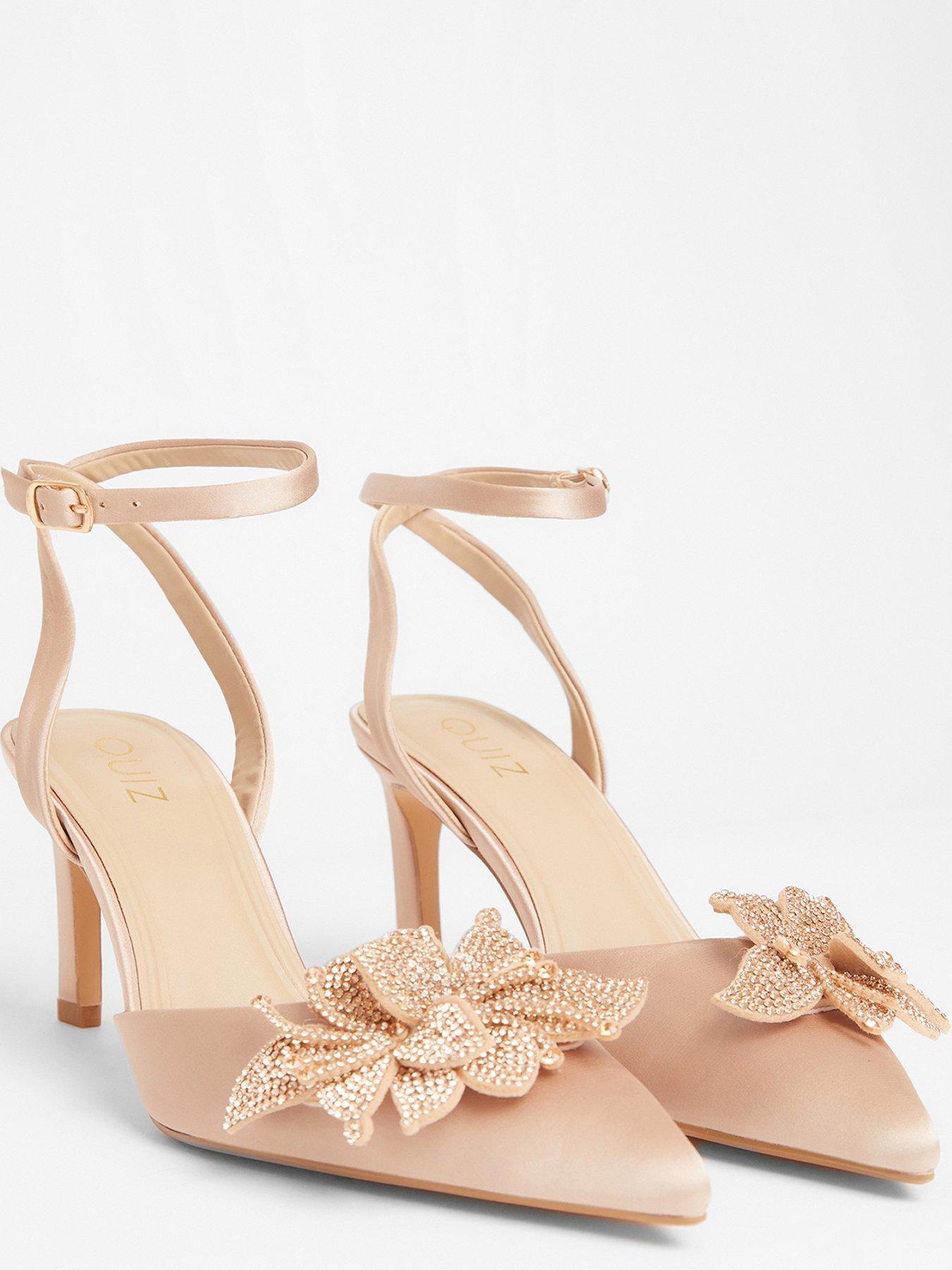  image of quiz-champagne-floral-court-heels
