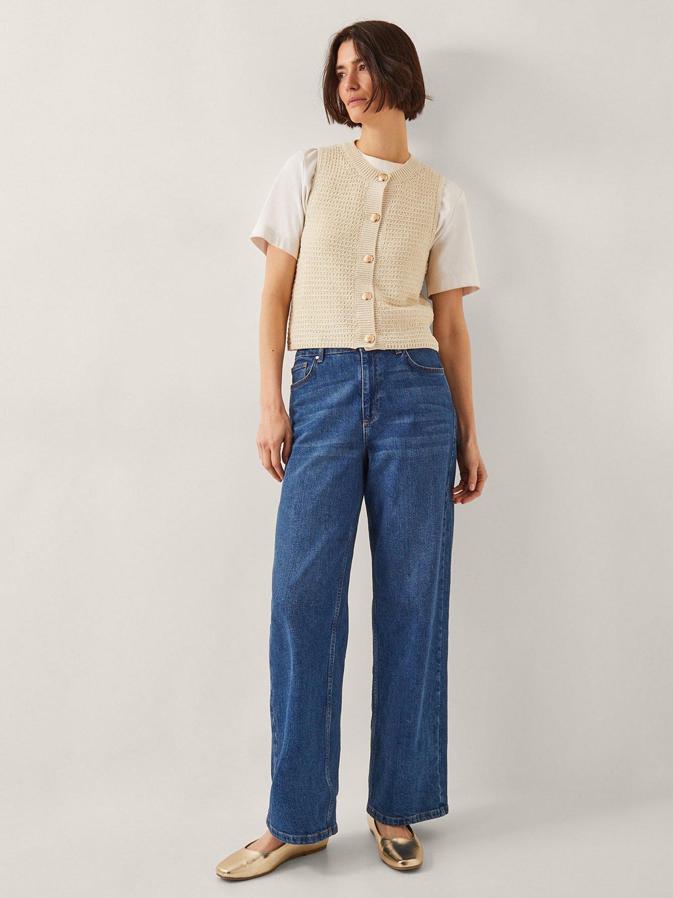 undefined Niki Knit Button Tank Top - Oat