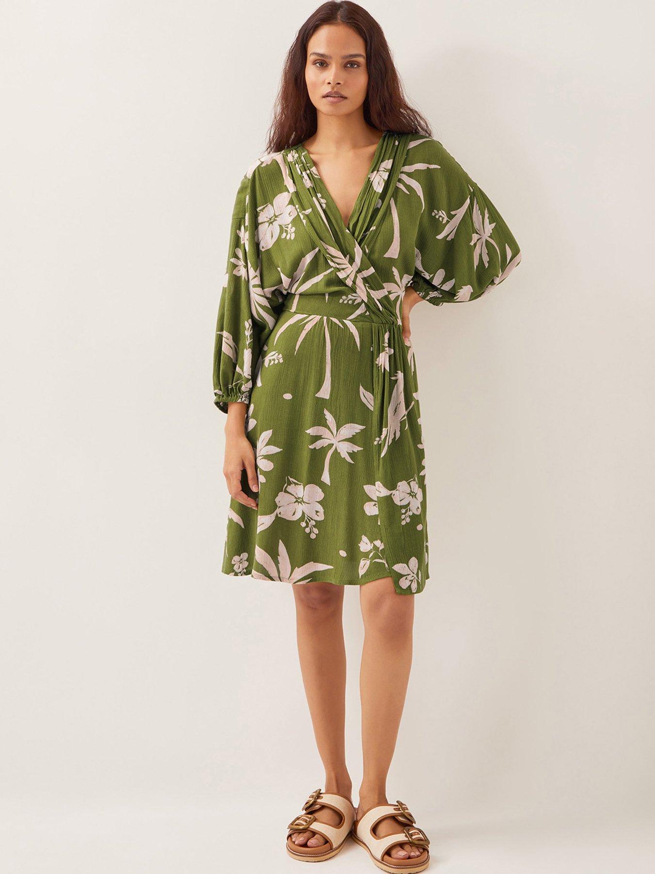 undefined Mariam Printed Dress - Green