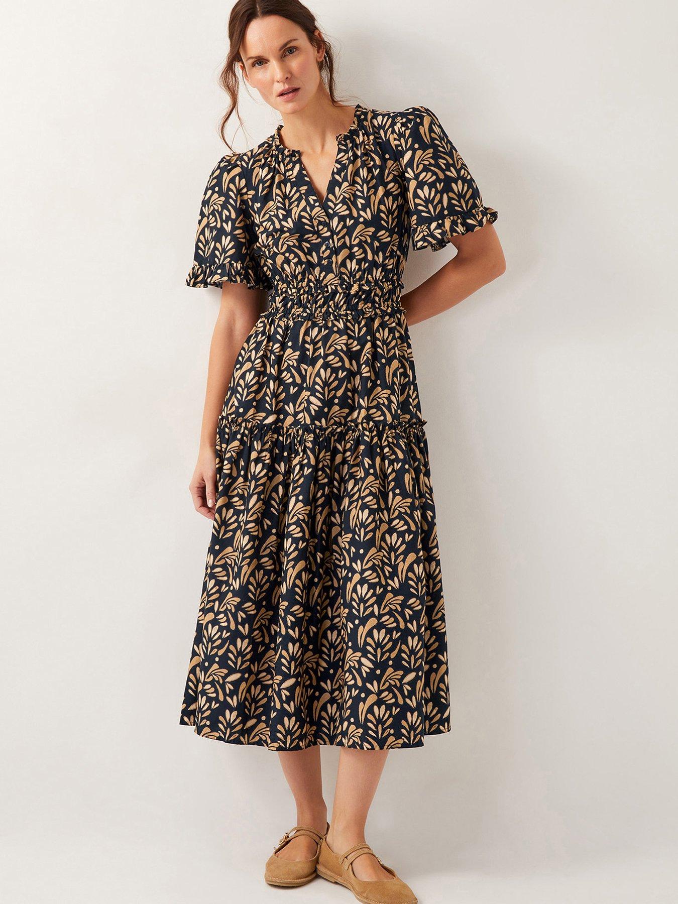 monsoon-bryony-print-dress-black