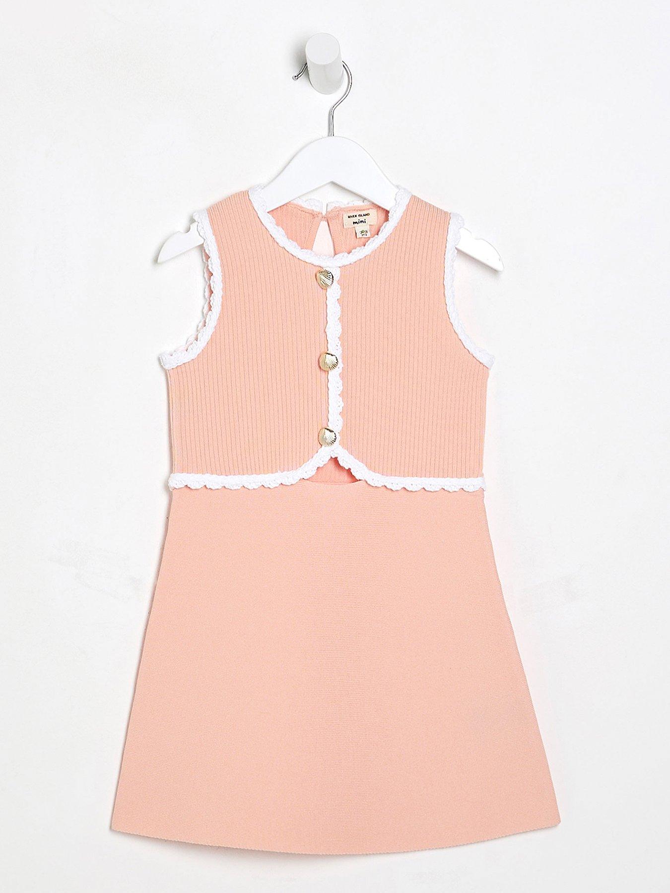 river-island-mini-girls-cut-out-skater-dress-coral