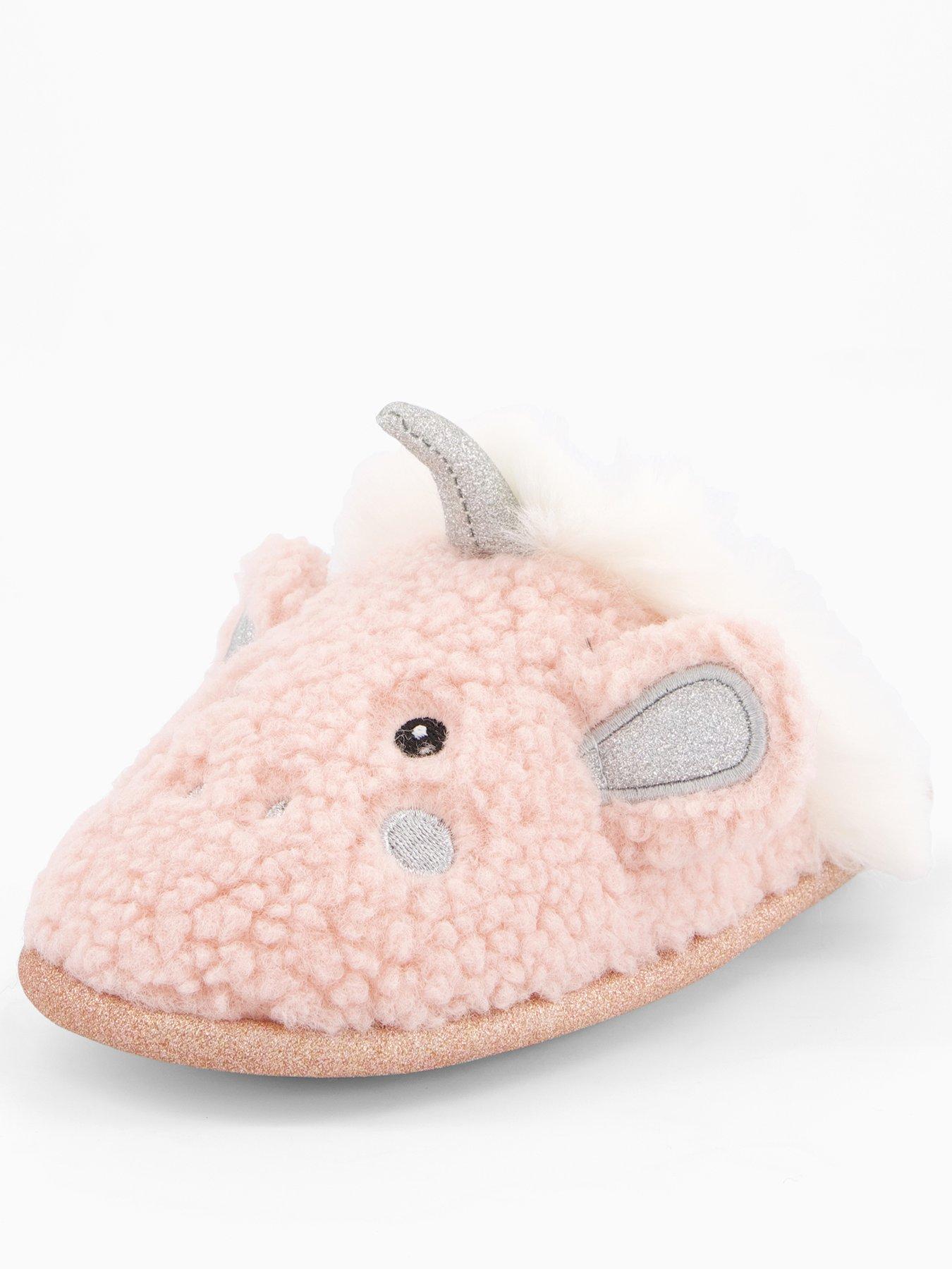  image of the-very-collection-girls-unicorn-mule-slipper-pink