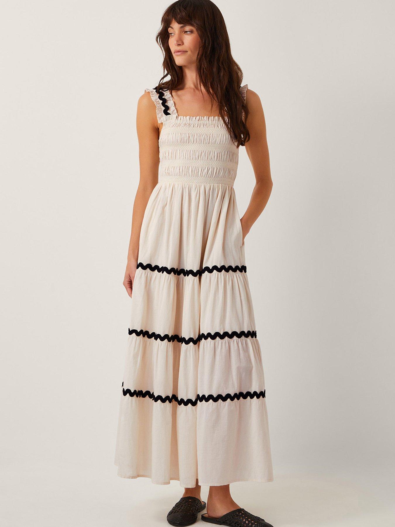 Image 1 of 5 of Monsoon Tabitha Dress - Ivory