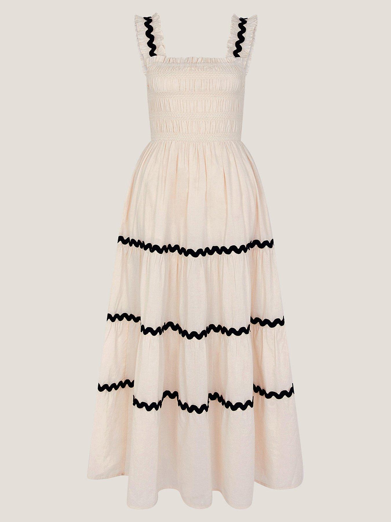 Image 3 of 5 of Monsoon Tabitha Dress - Ivory