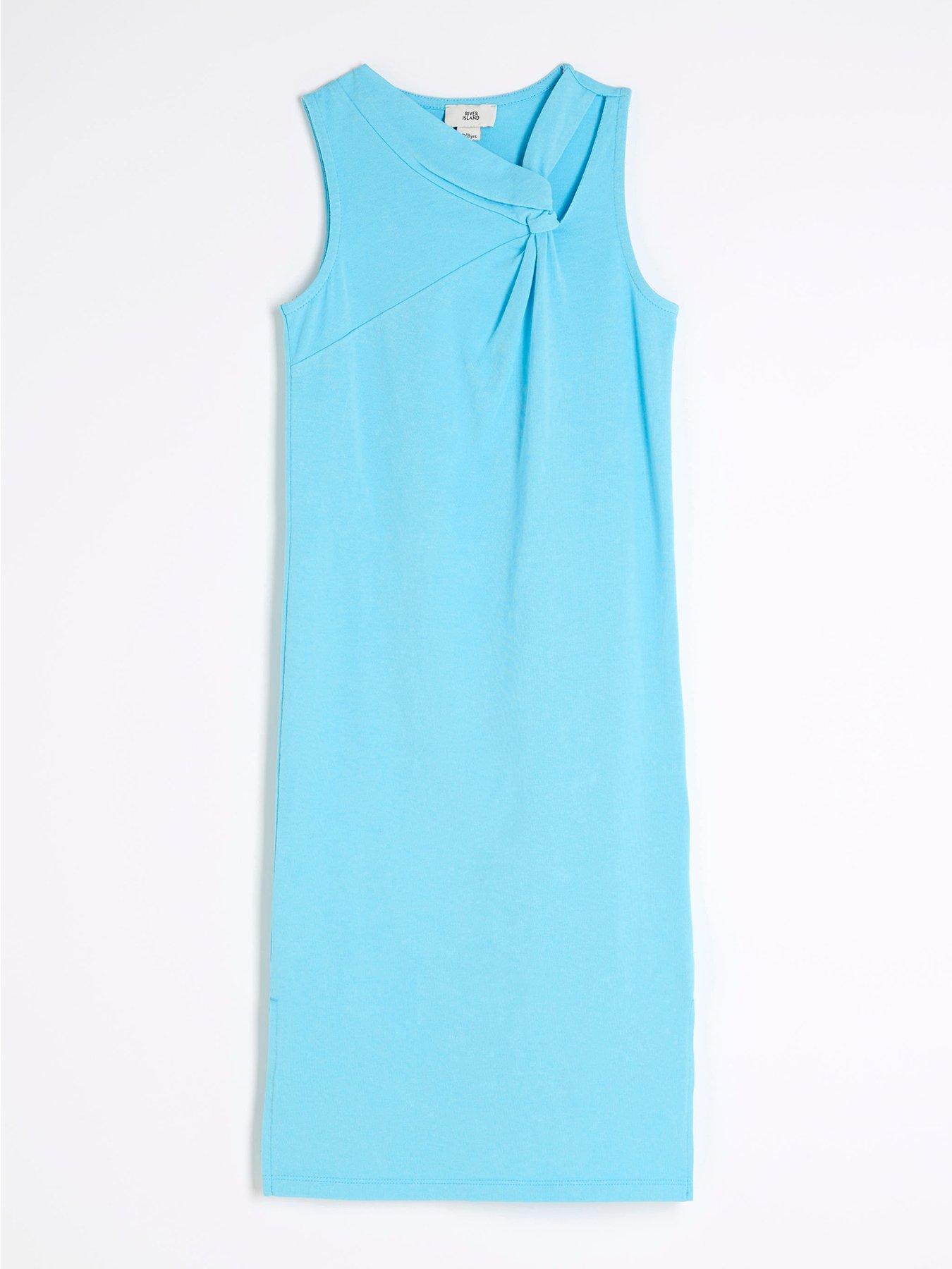 river-island-girls-knot-t-shirt-washed-midi-dress-blue