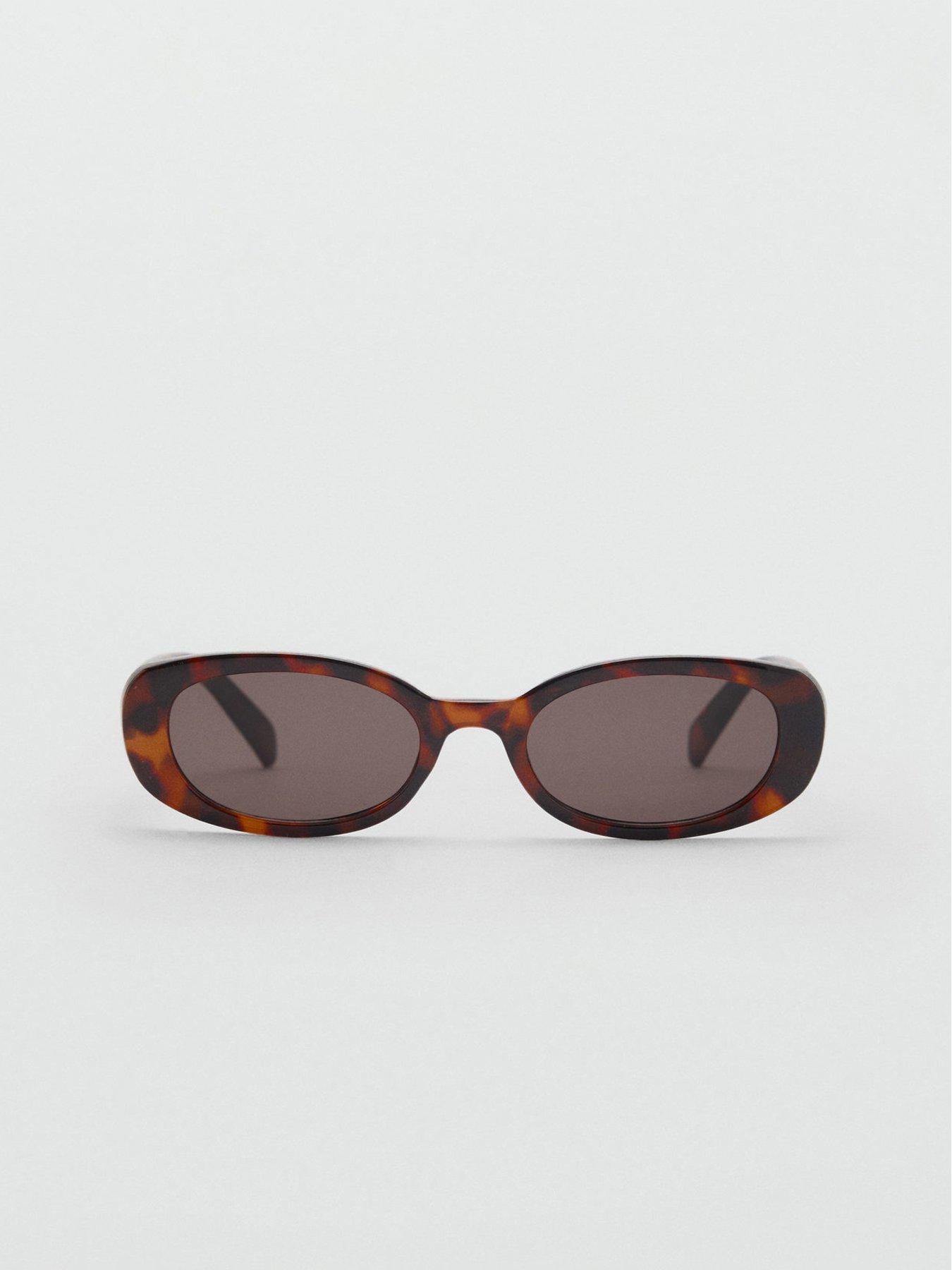  image of mango-oval-frame-sunglasses
